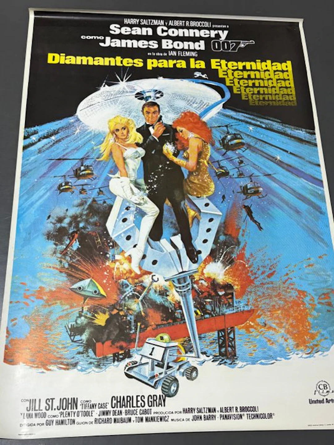 James Bond (007) - Diamonds Are Forever - Sean Connery - Póster