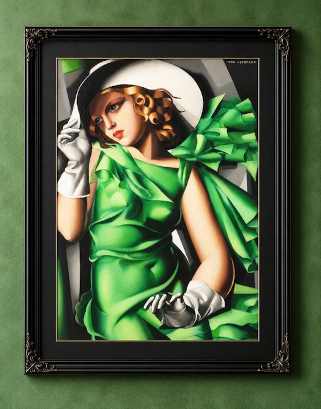 Tamara de Lempicka (1898-1980) (after) - "Jeune fille en vert, 1930"