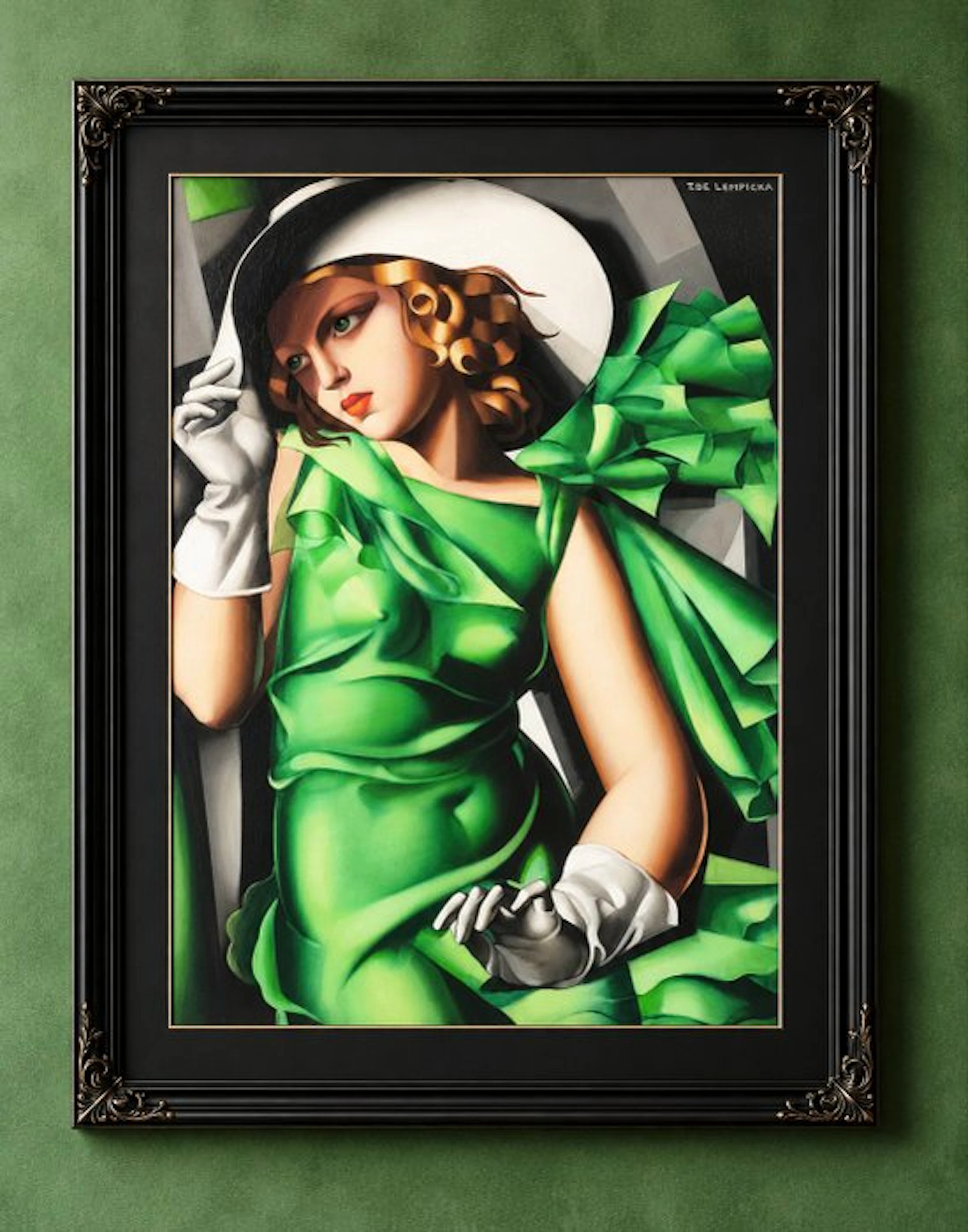 Tamara de Lempicka (1898-1980) (after) - "Jeune fille en vert, 1930"