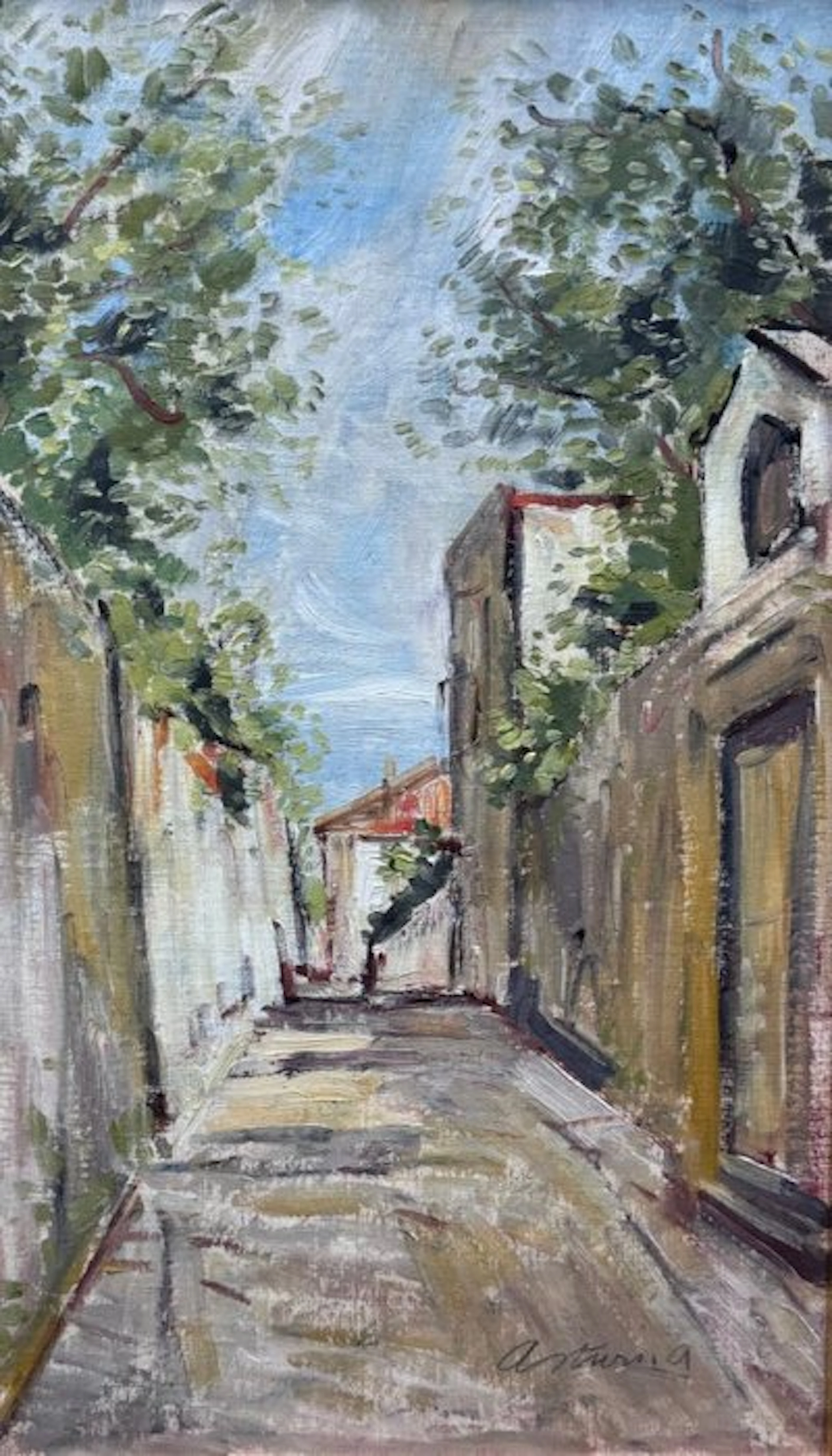 Antonio Asturi (1904-1986) - Stradina di costiera