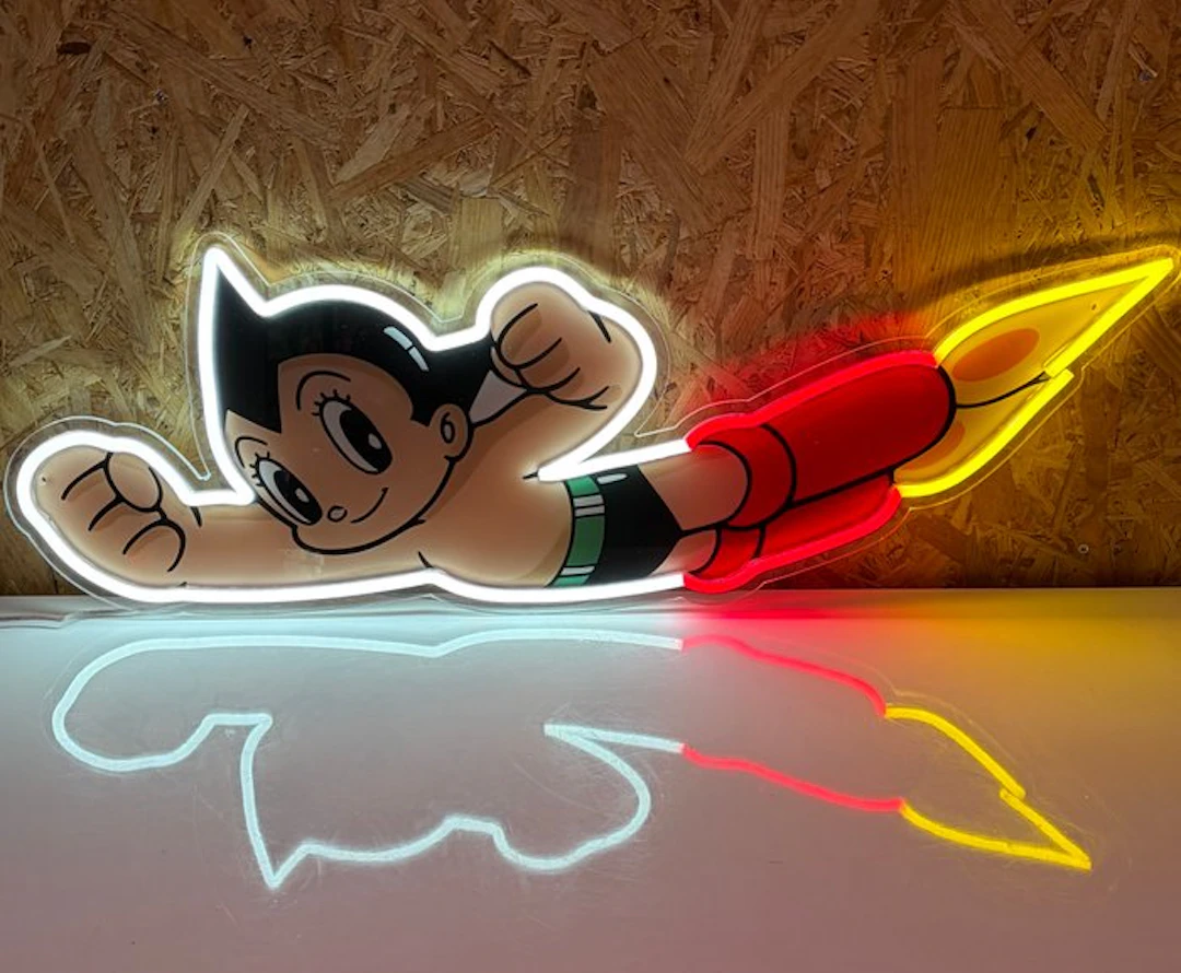 Enseigne lumineuse publicitaire Astro Boy - Neon light sign - Plexiglass