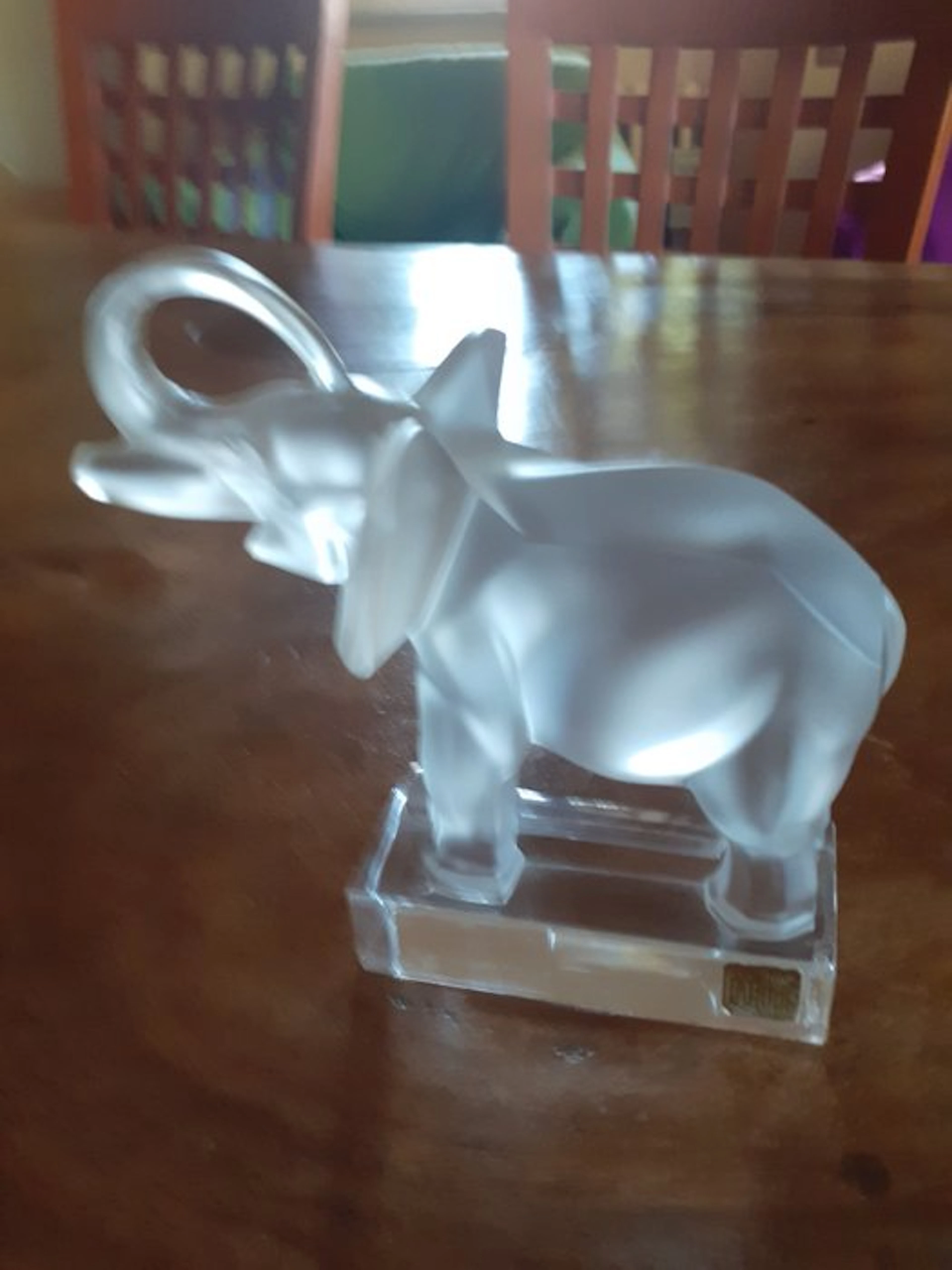 Lalique - Statuette, Eléphant - 13 cm - Crystal