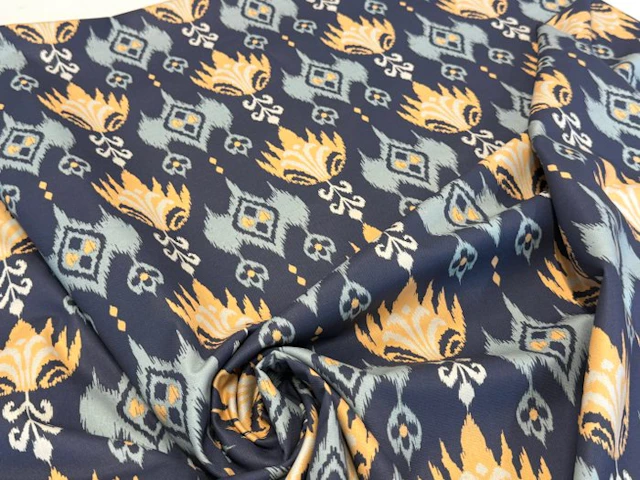 GCFabrics cotton upholstery fabric – Decorative Ikat...