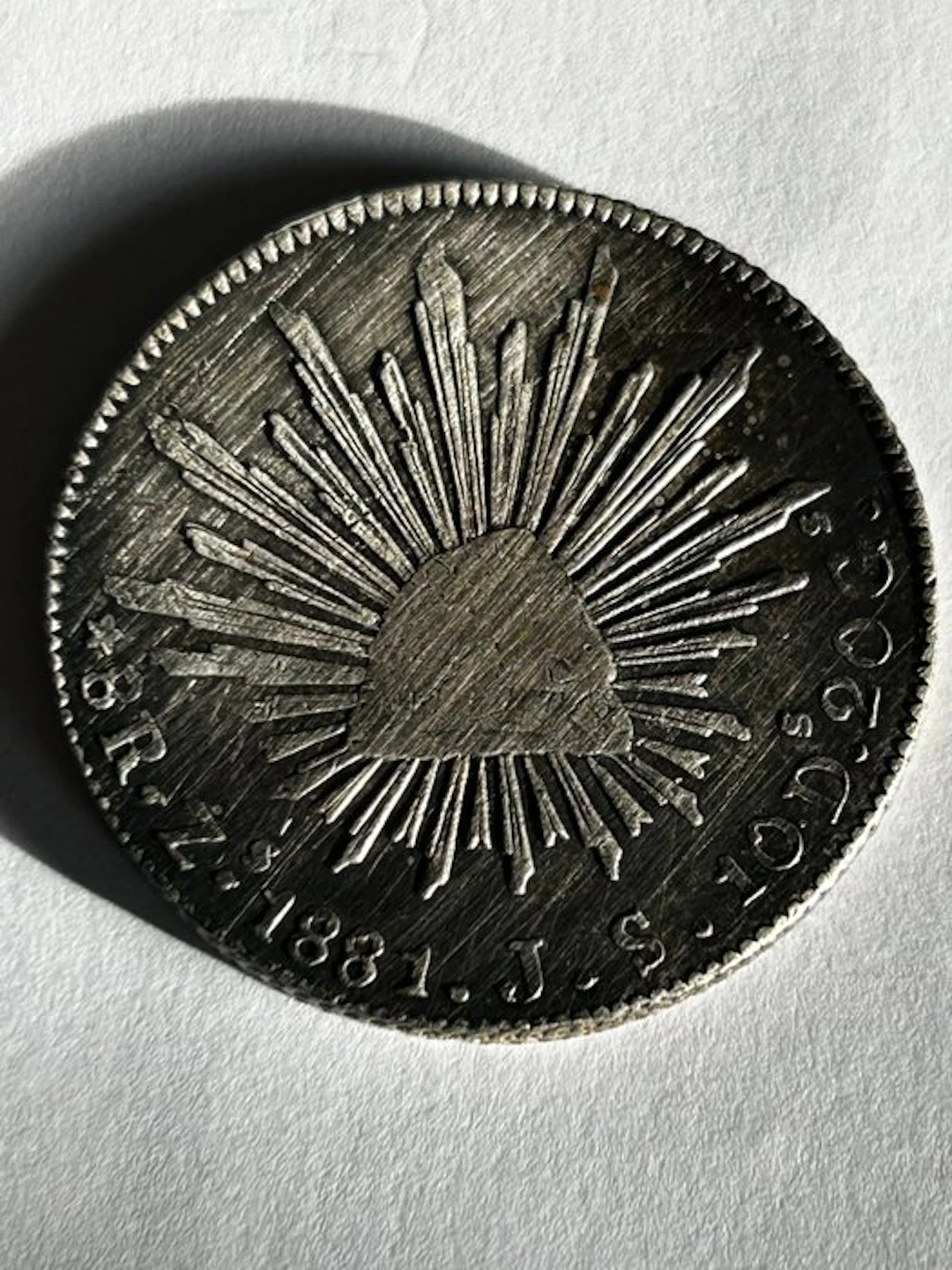 Mexico. 8 Reales 1881 Zacatecas (Zs) JS (No reserve price)