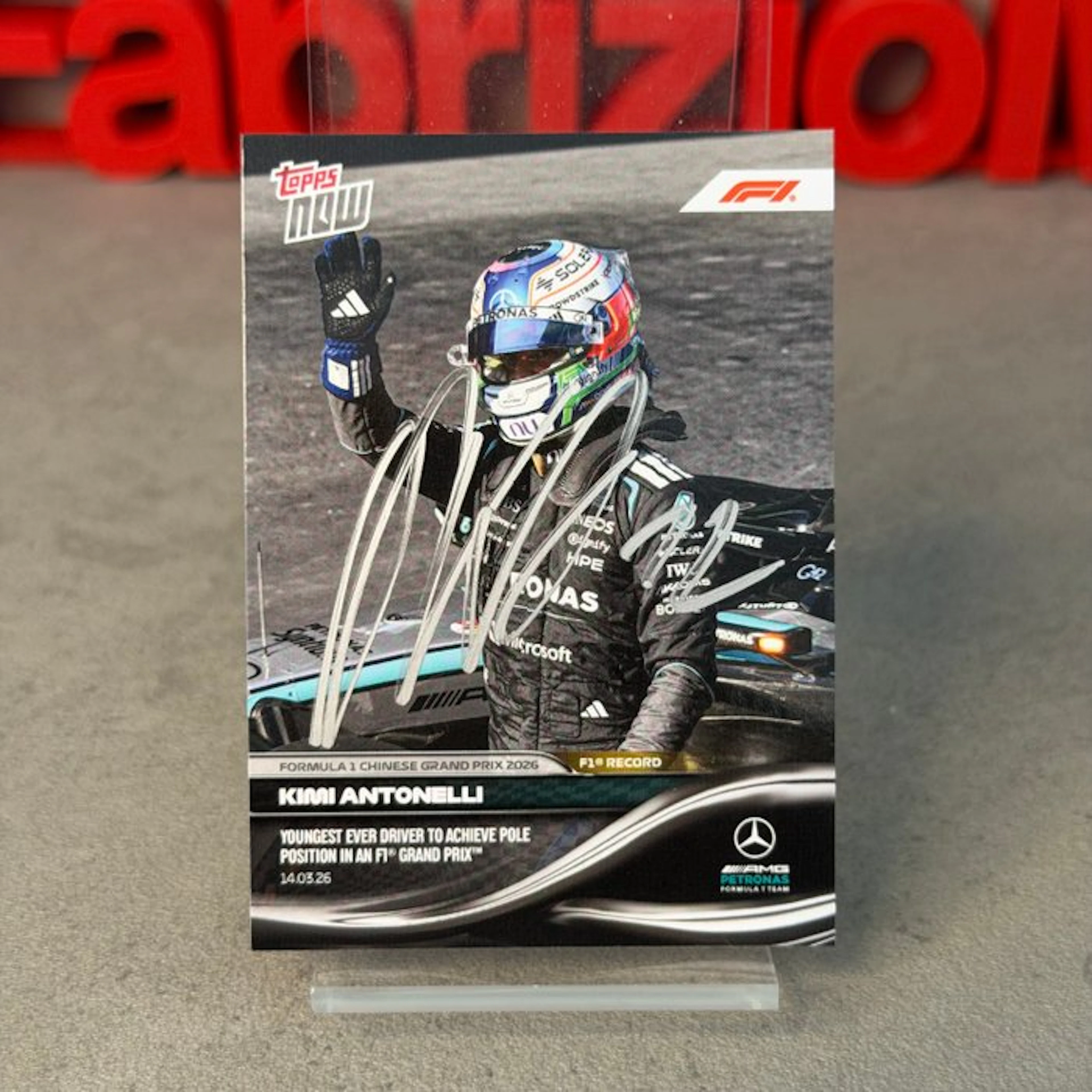 Mercedes - Topps Now - China GP 2026 Youngest ever pole position driver