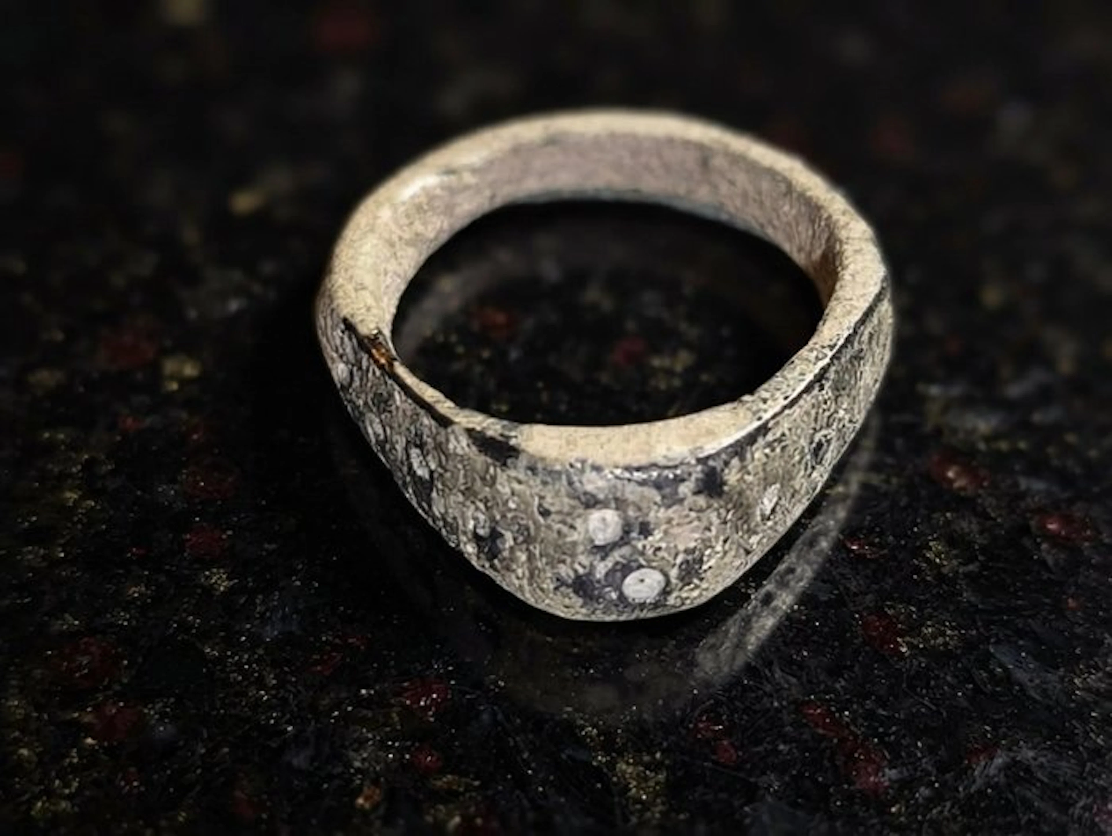 Viking Era Bronze Amulet ring - Inspired by Odin's Eye (No reserve price)