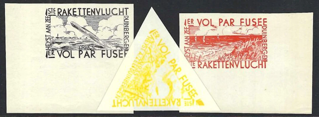 Belgium 1935 - Erinnofilie; Rocket mail