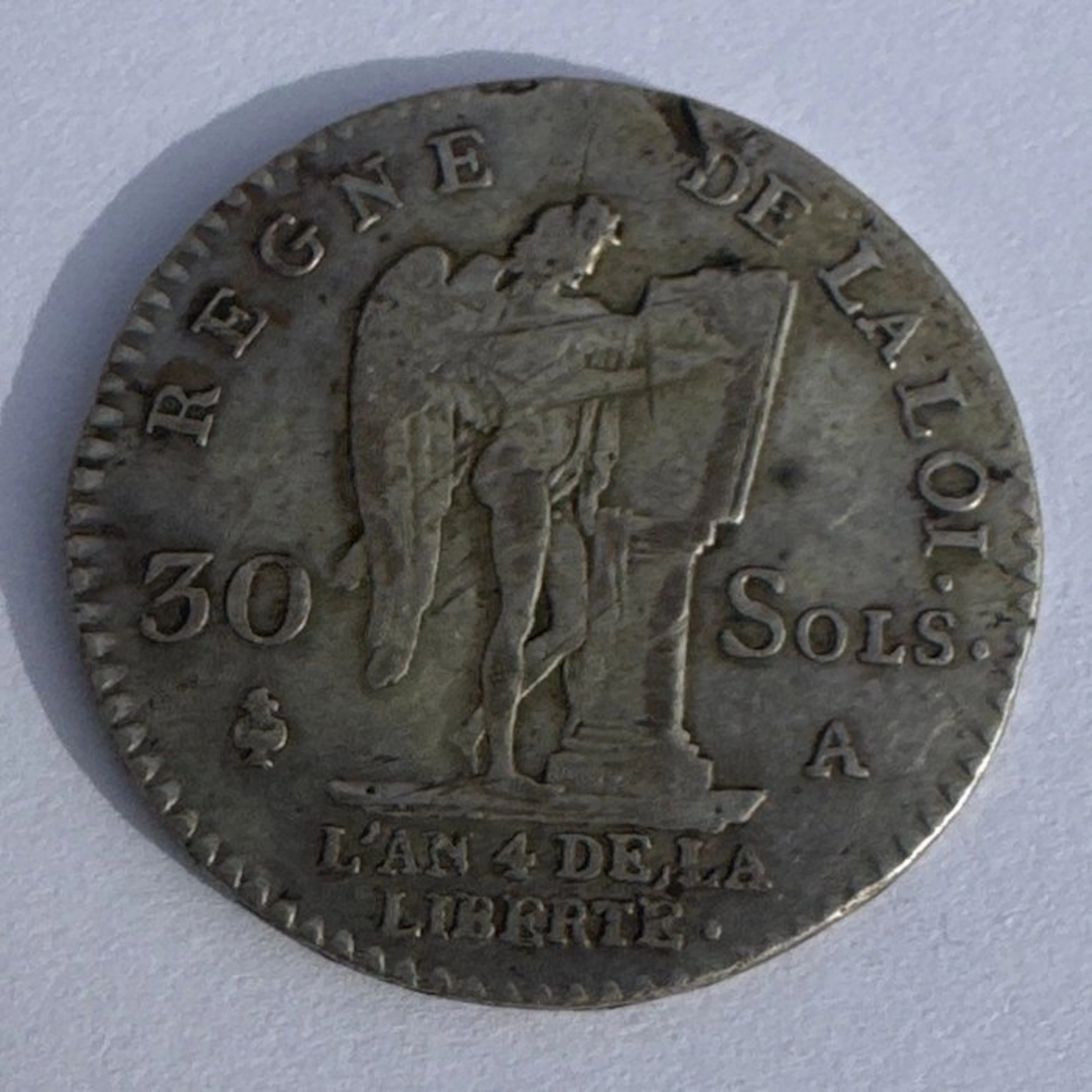 France. Louis XVI (Constitution). 30 Sols 1792-A, Paris (No reserve price)