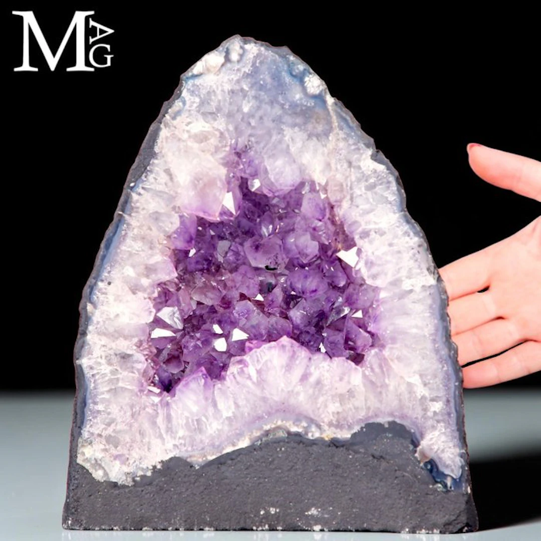Museum-Grade Brazilian Deep Purple Amethyst Geode...