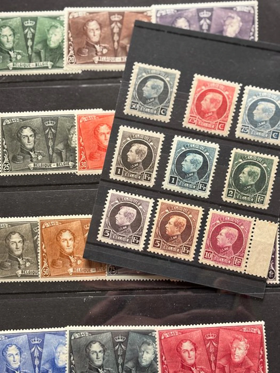 Belgium 1921/1923 - Albert I - COB/OBP N°F187 + 211 à 219 + 221 à 233
