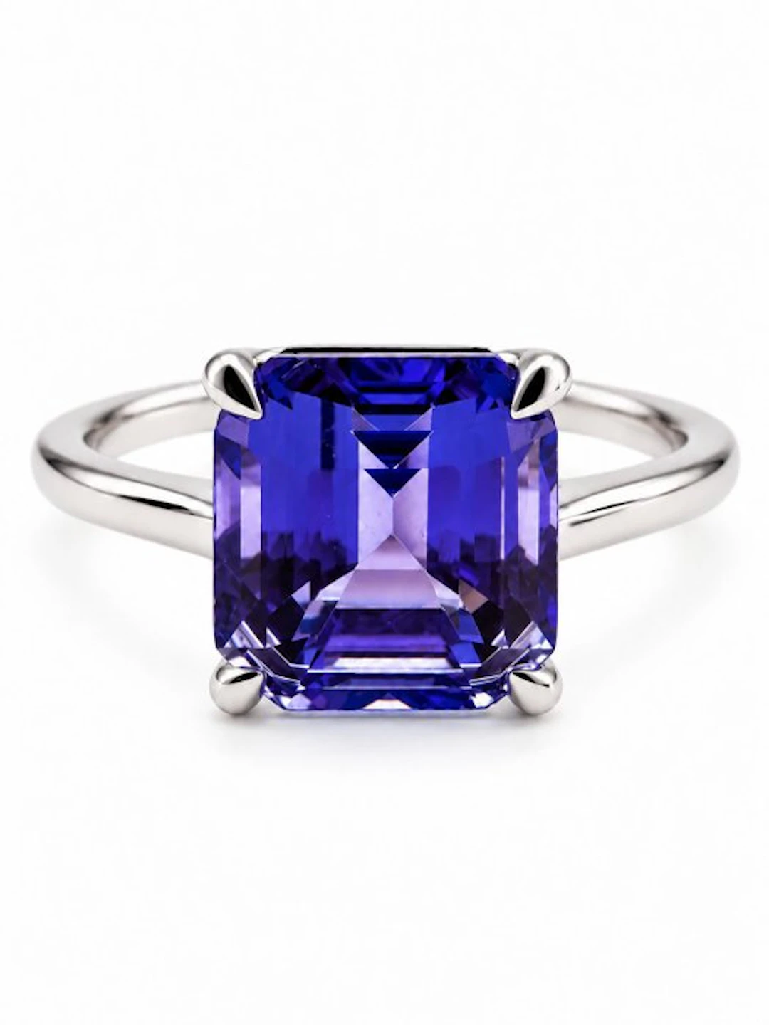 Cocktail ring - 14 kt. White gold - 2.26ct. tw. Tanzanite