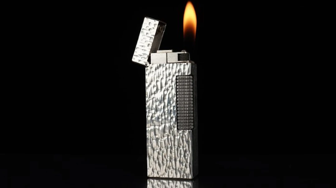 Dunhill - Bark Pattern Rollagas Lighter - No reserve...