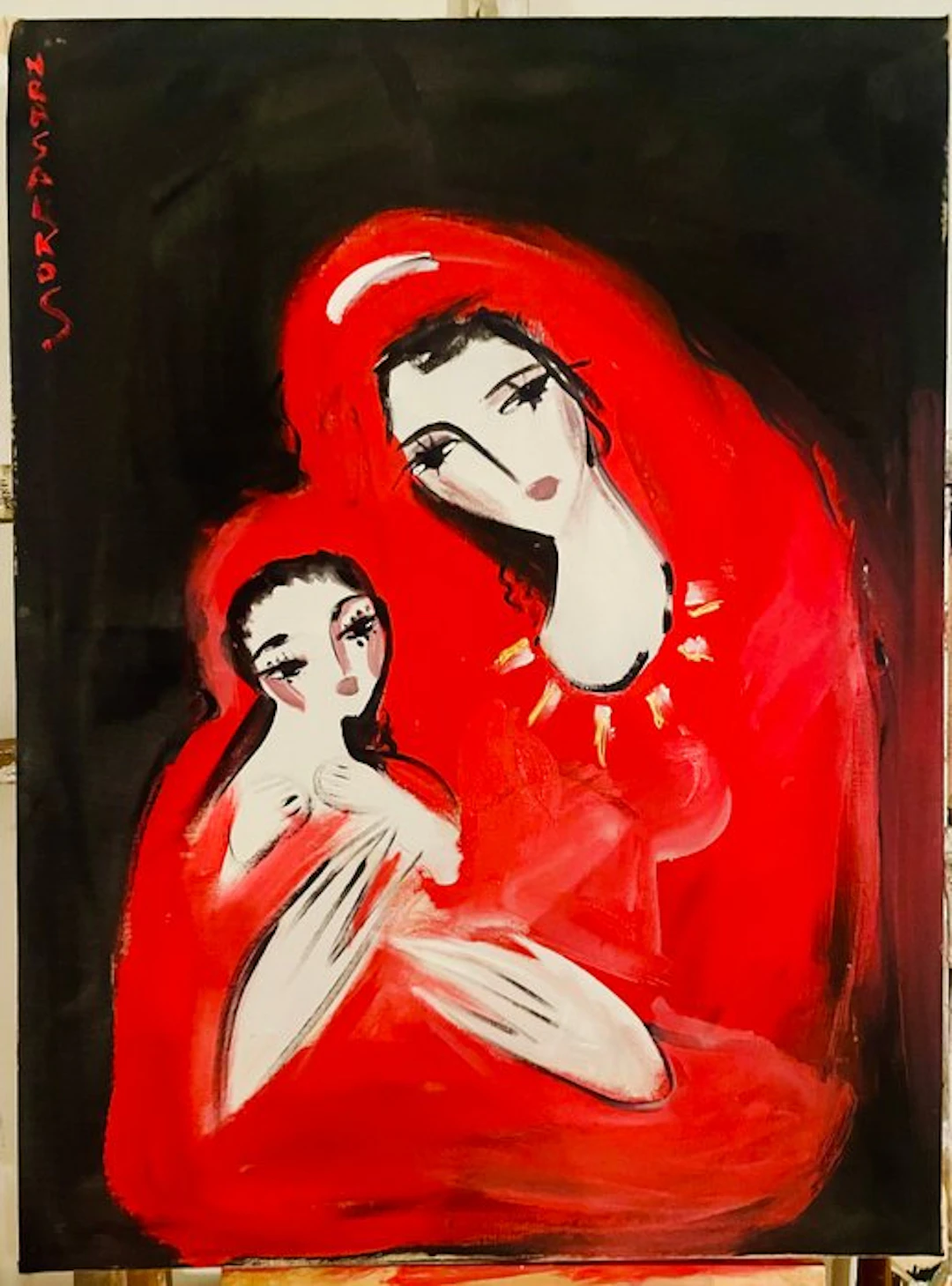 Hrasarkos (1975) - Maternité - expressionnisme contemporain