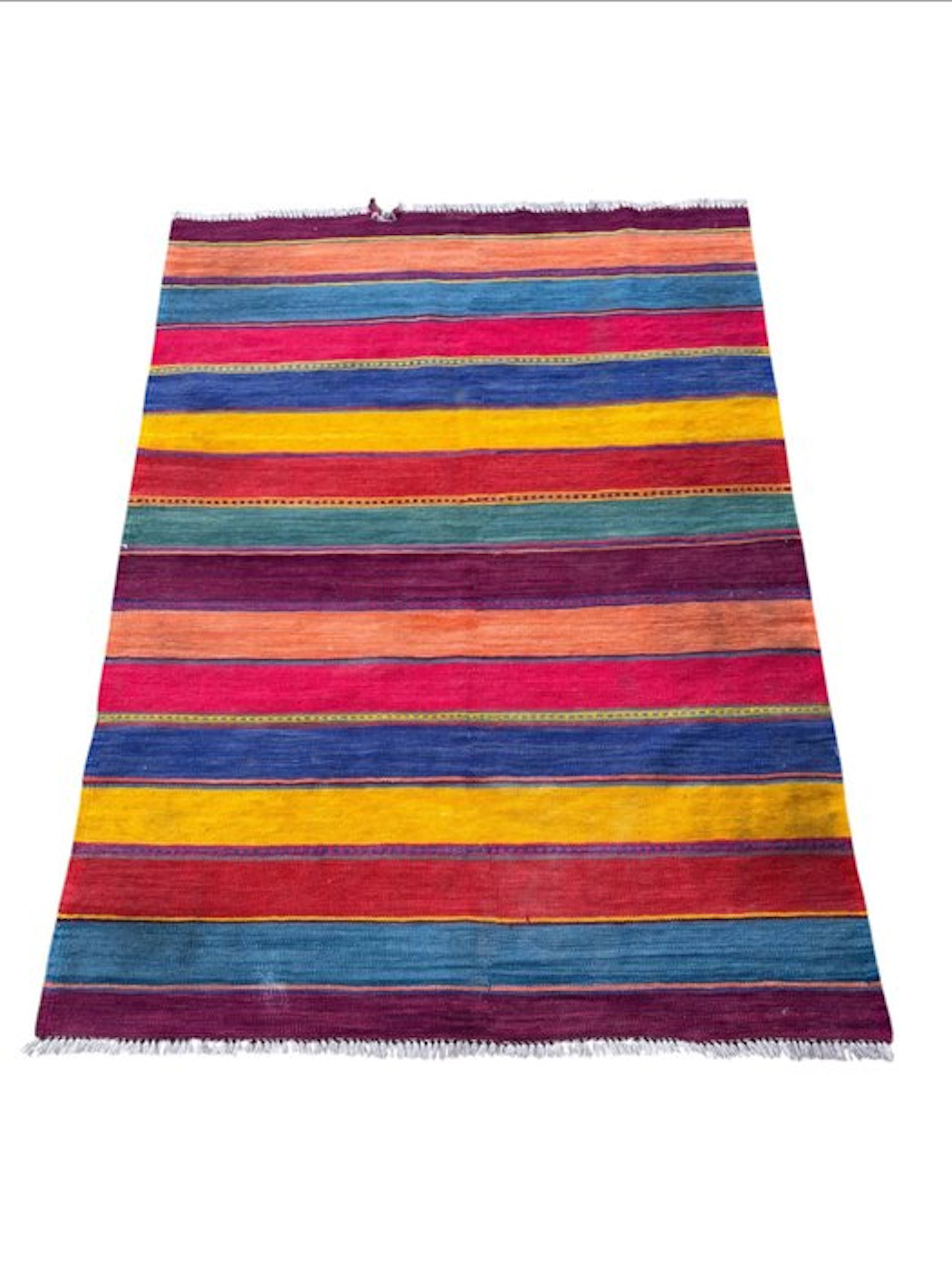 Afghan - Kelim - 165 cm - 126 cm - Art Deco