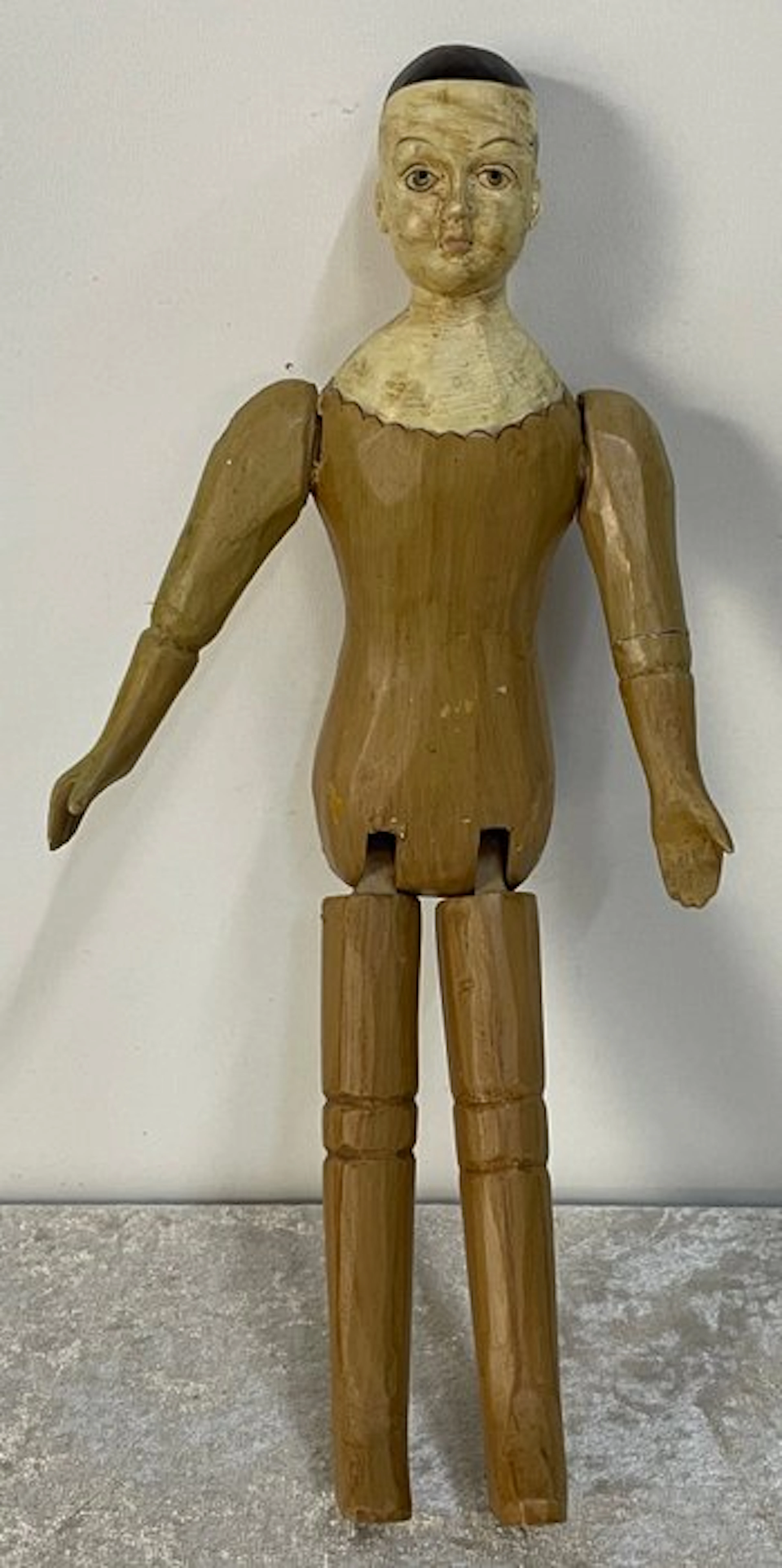 Statue, Ledenpop - 31 cm - Wood