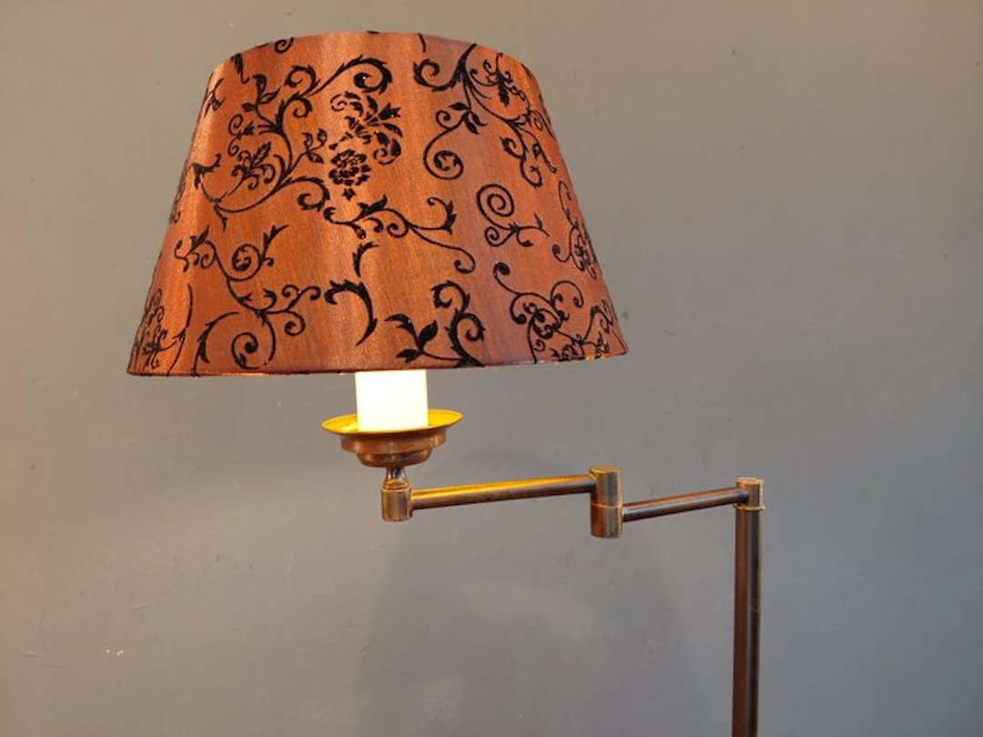 Floor lamp - Brass - Zwenkarm