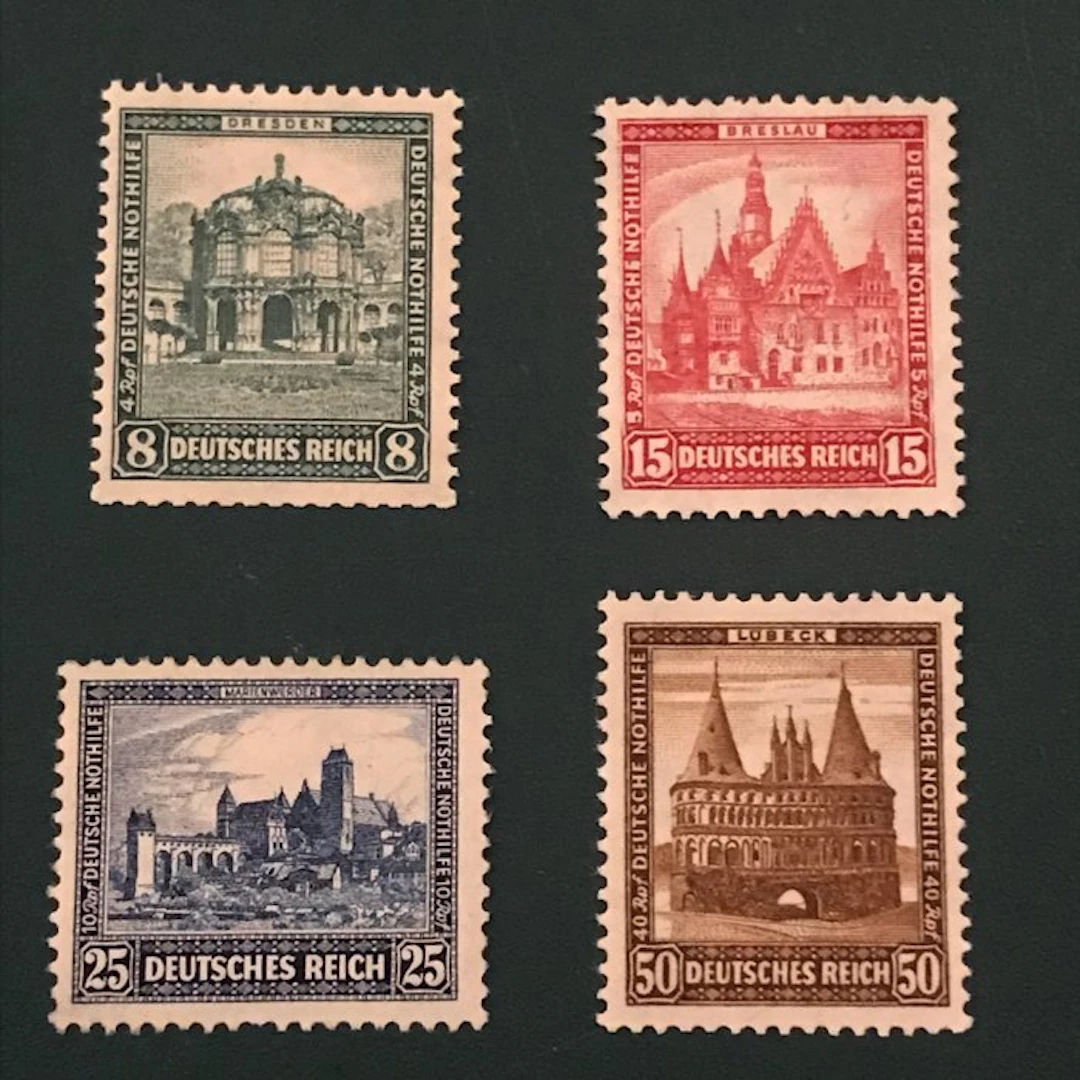 German Empire 1931 - Building Works II - MNH - Michel 459/462