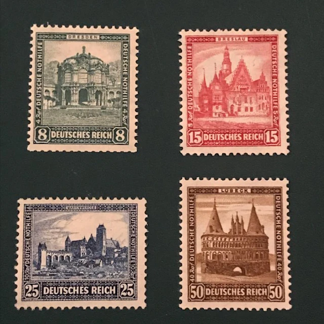 German Empire 1931 - Building Works II - MNH - Michel 459/462