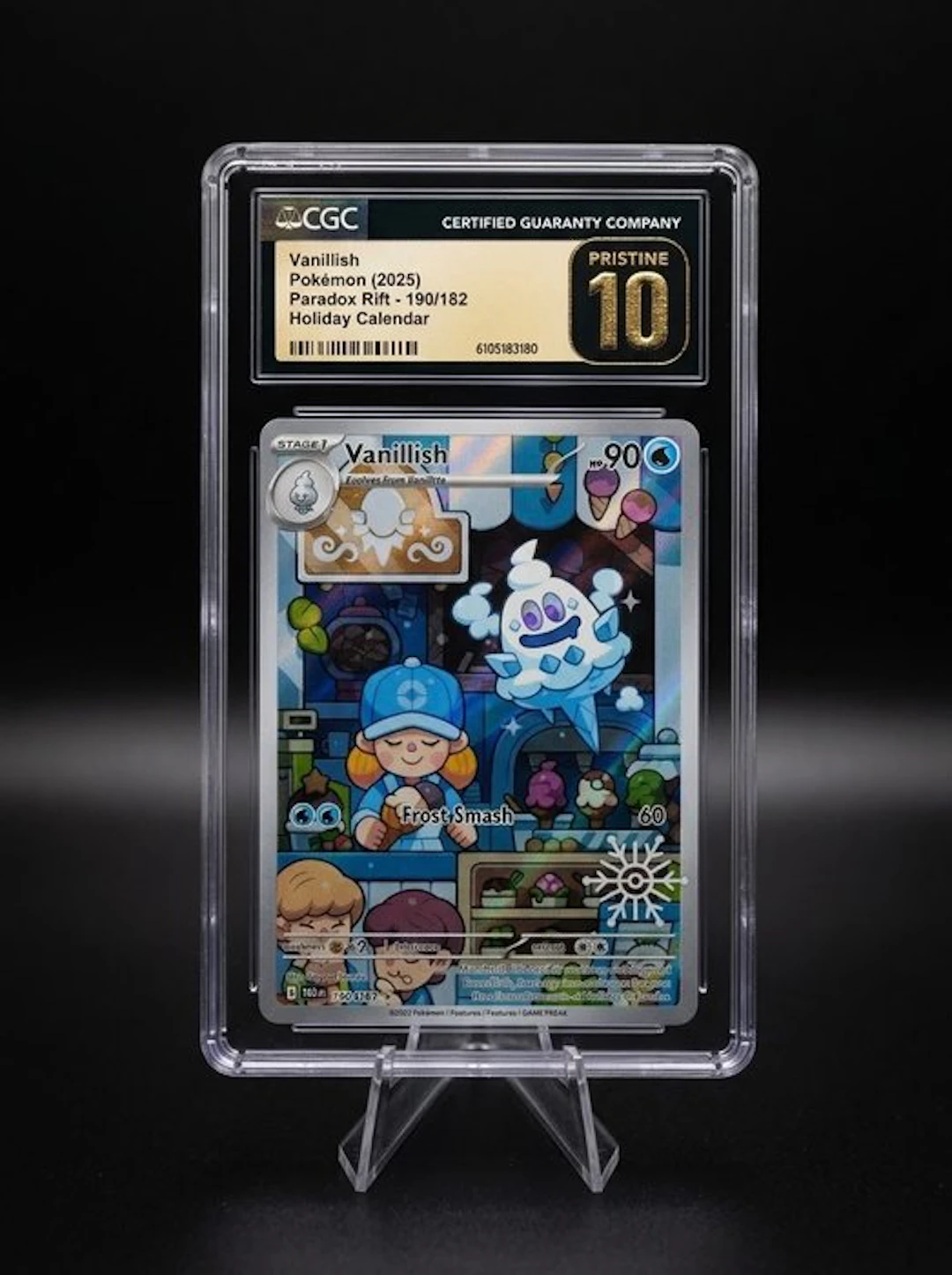 Pokémon - 1 Graded card - Vanillish 190/182 Full art
