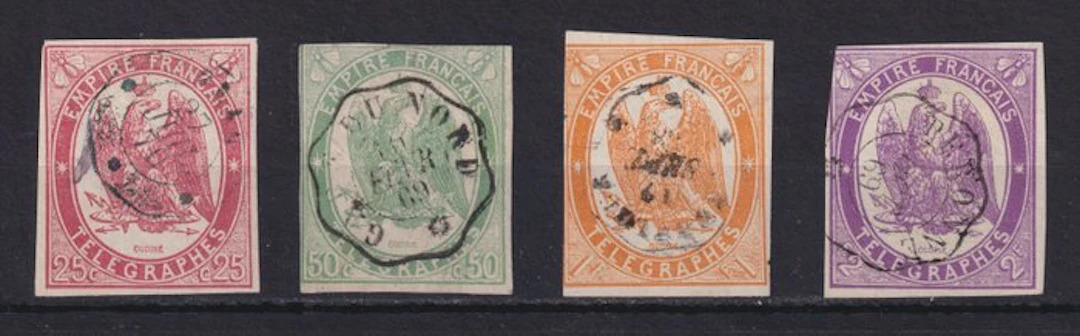 France 1868 - Telegraph stamps nos
