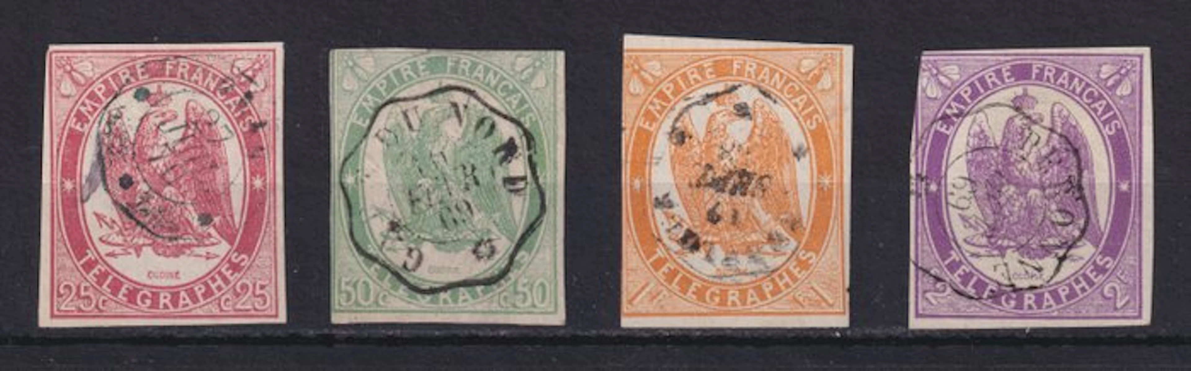 France 1868 - Telegraph stamps nos