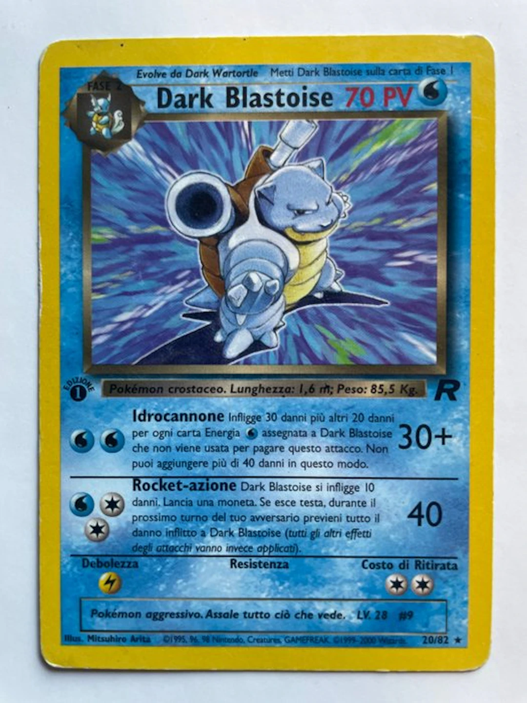 Pokémon - 1 Card - Dark Blastoise 20/82 First edition - WOTC - Team Rocket
