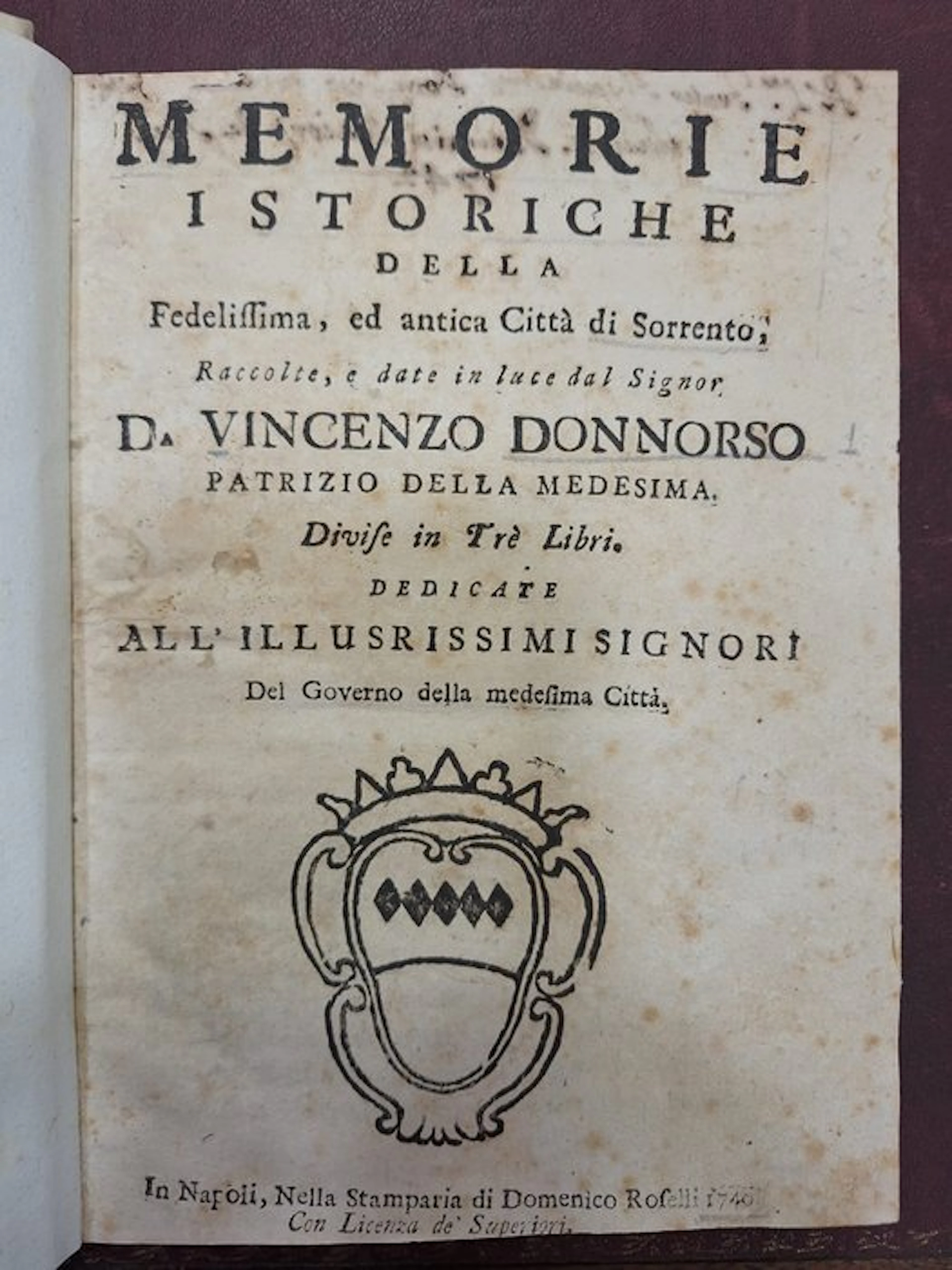 Vincenzo Donnorso - Memorie istoriche della fedelissima...