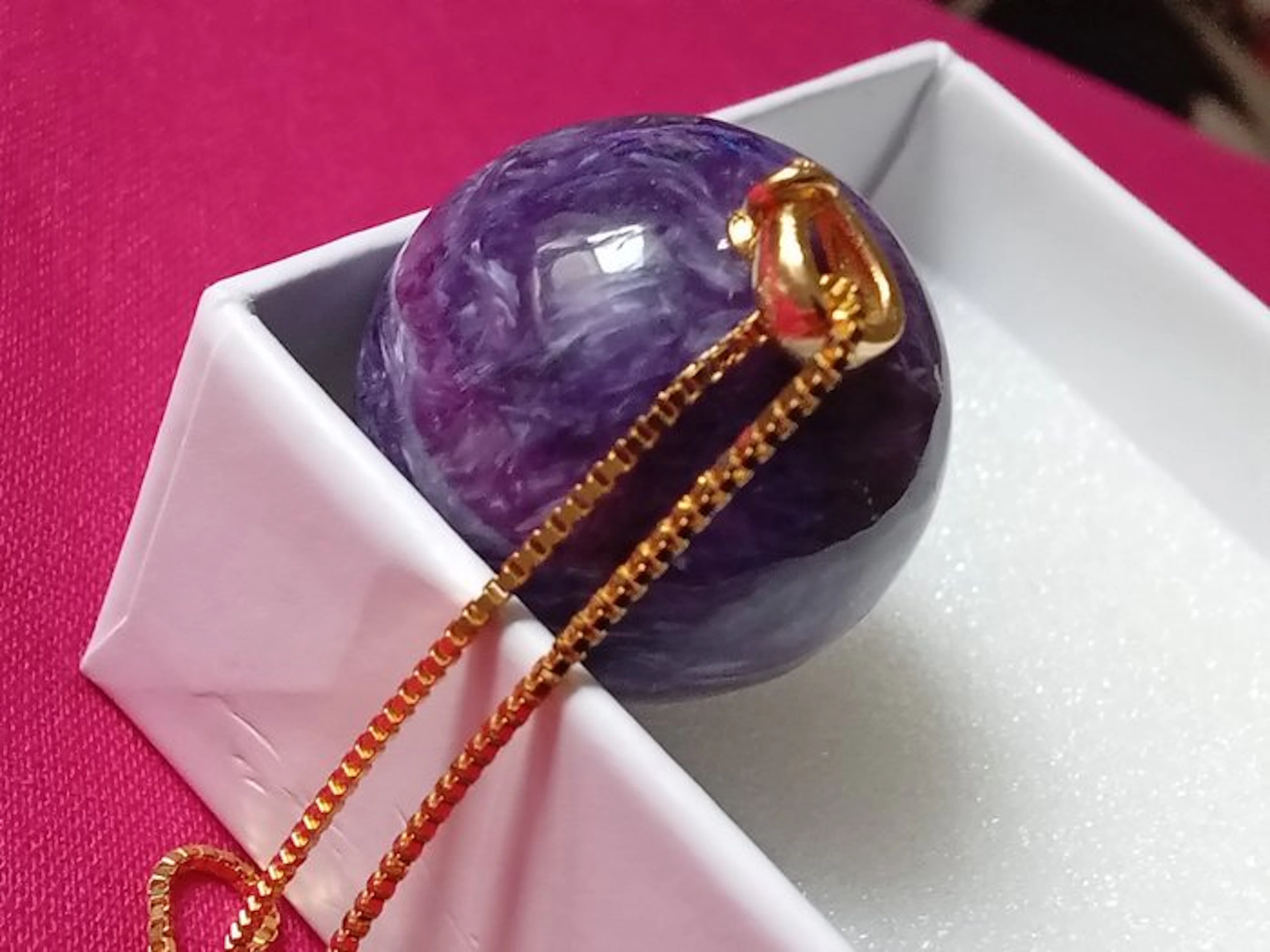 Charoite Sphere- 13.7 g - (1)