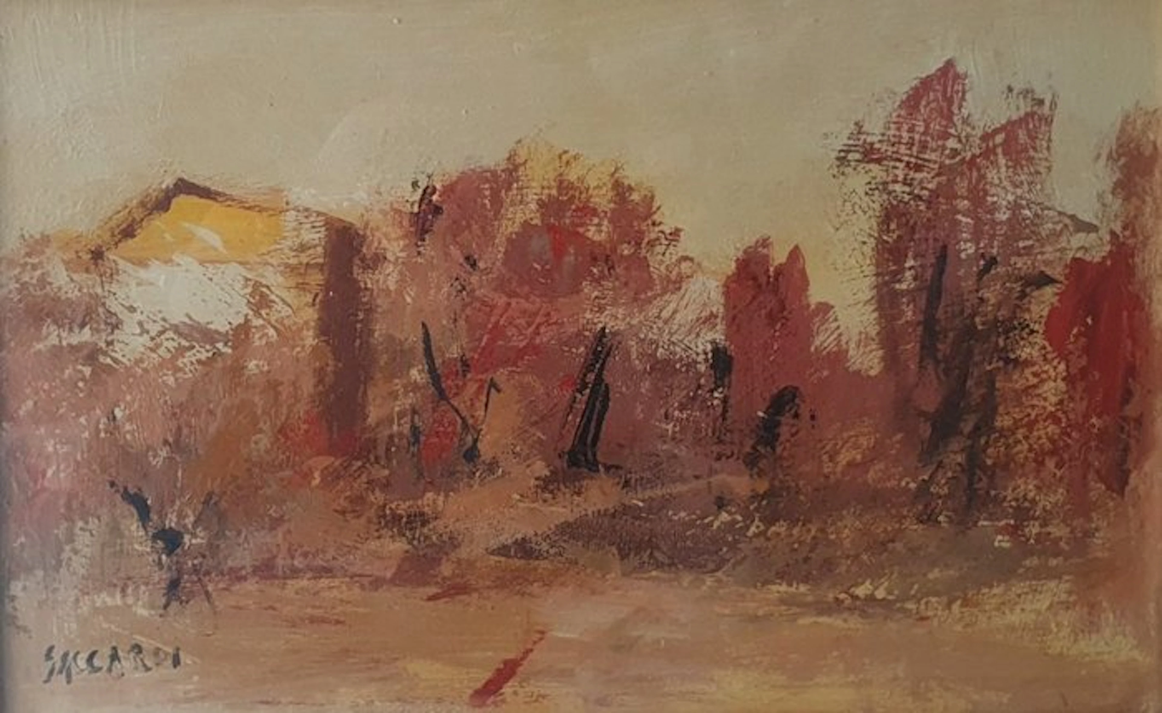 Saccardi Carlo (1921-1997) - Paesaggio
