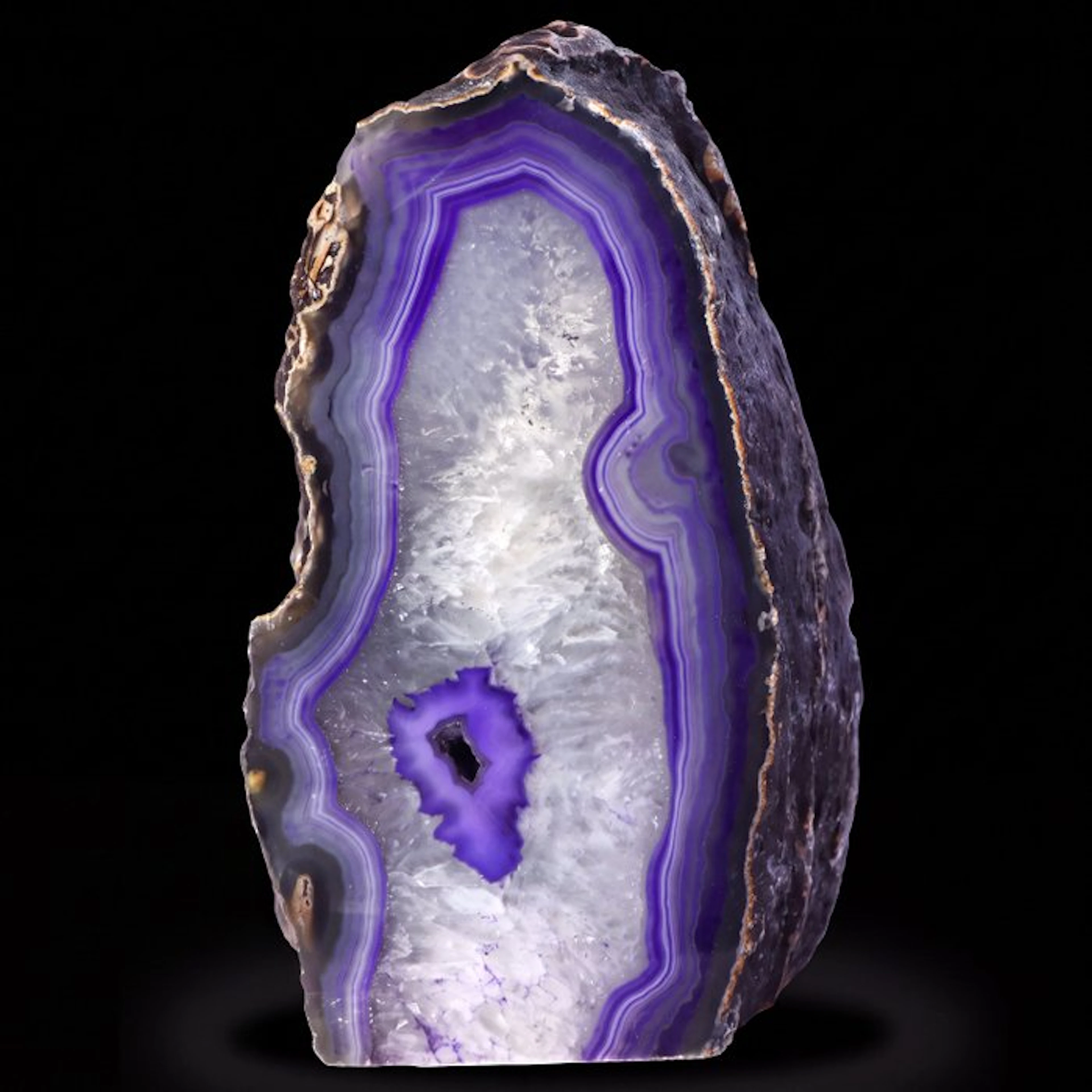 Purple Agate - 18x10x12 cm - Geode- 3.4 kg