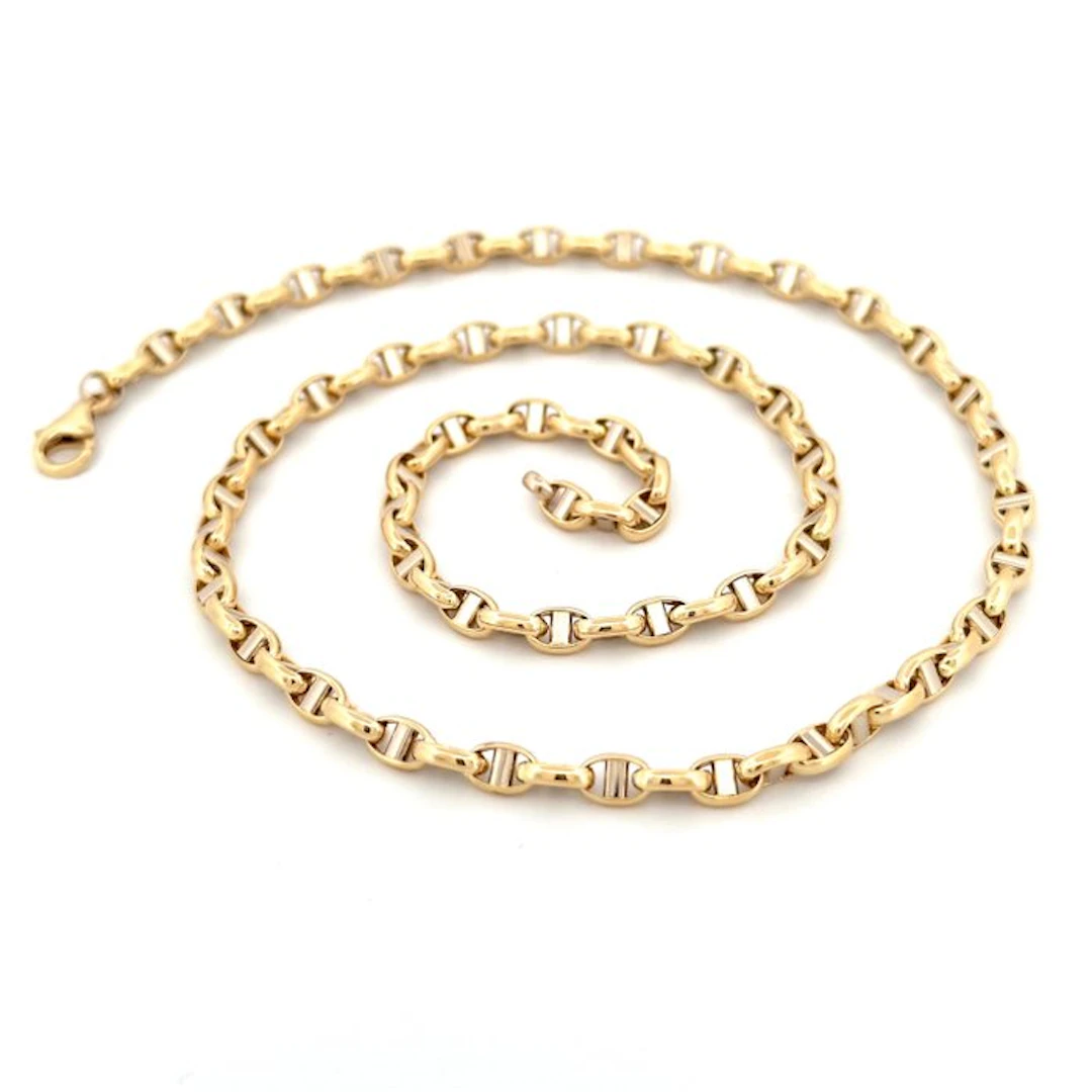 No reserve price - Necklace - 18 kt. White gold, Yellow gold - Marinara - 50 cm