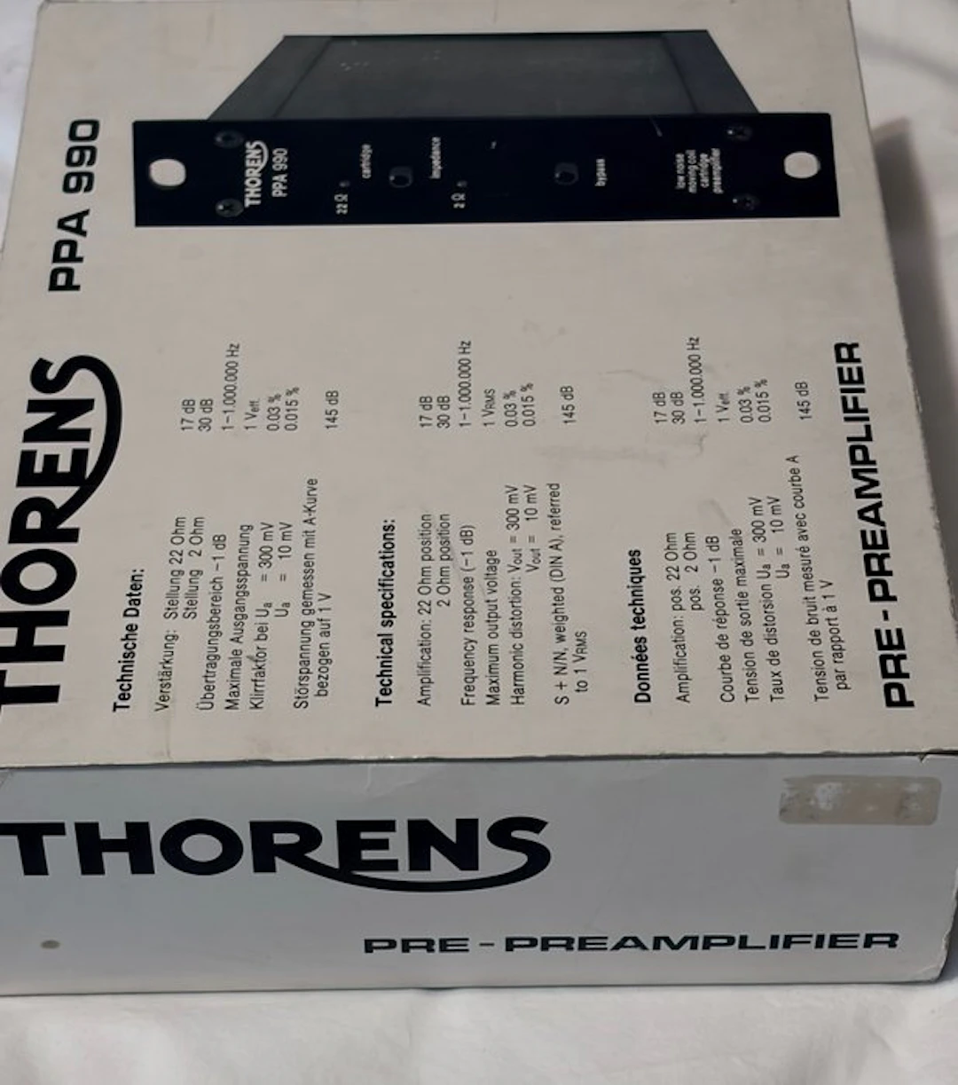 Thorens - PPA 990 Moving Coil (MC) Head Amplifier / Preamplifier