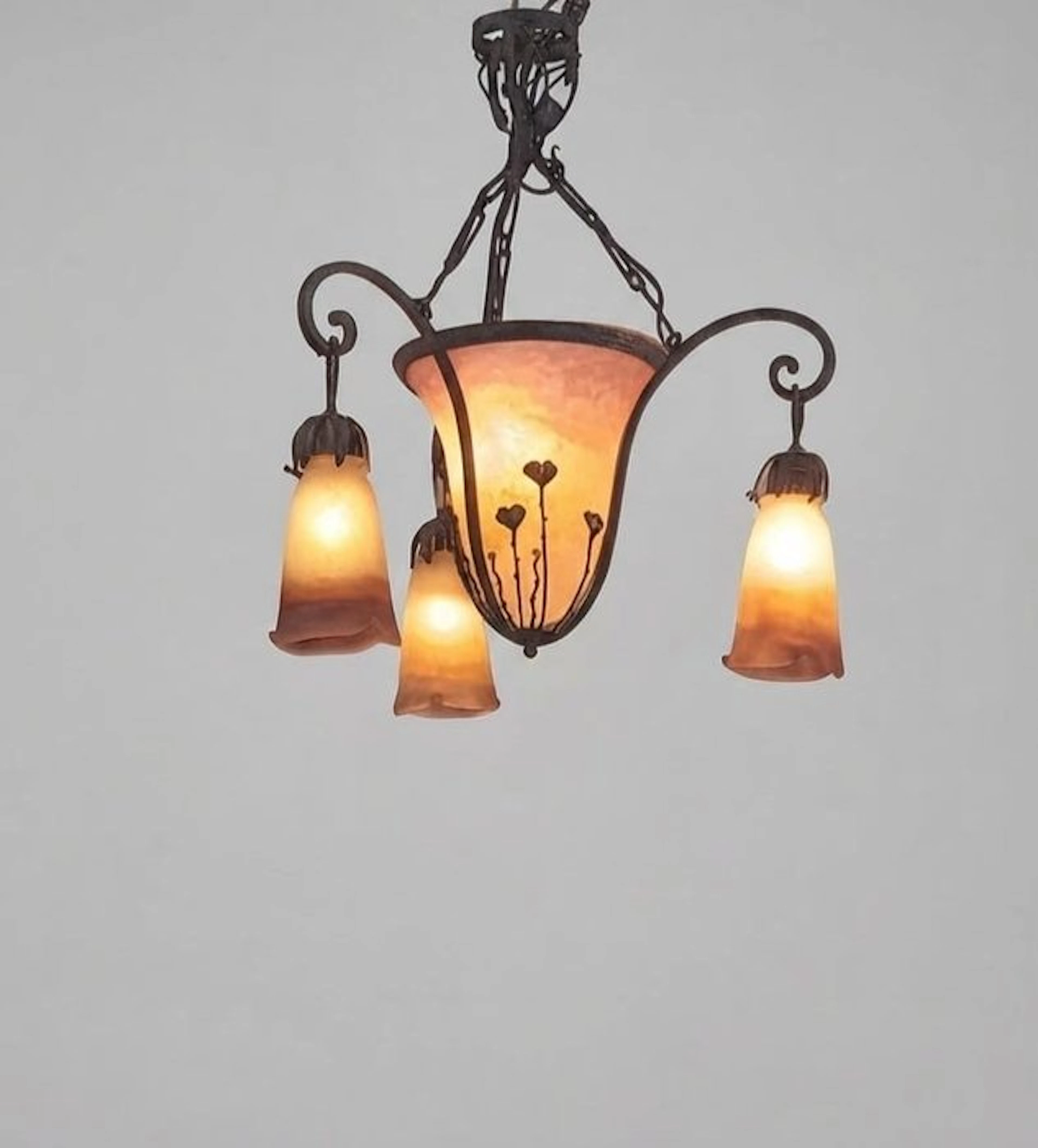 Muller Frères Lunéville – - Chandelier - Muller Frères...