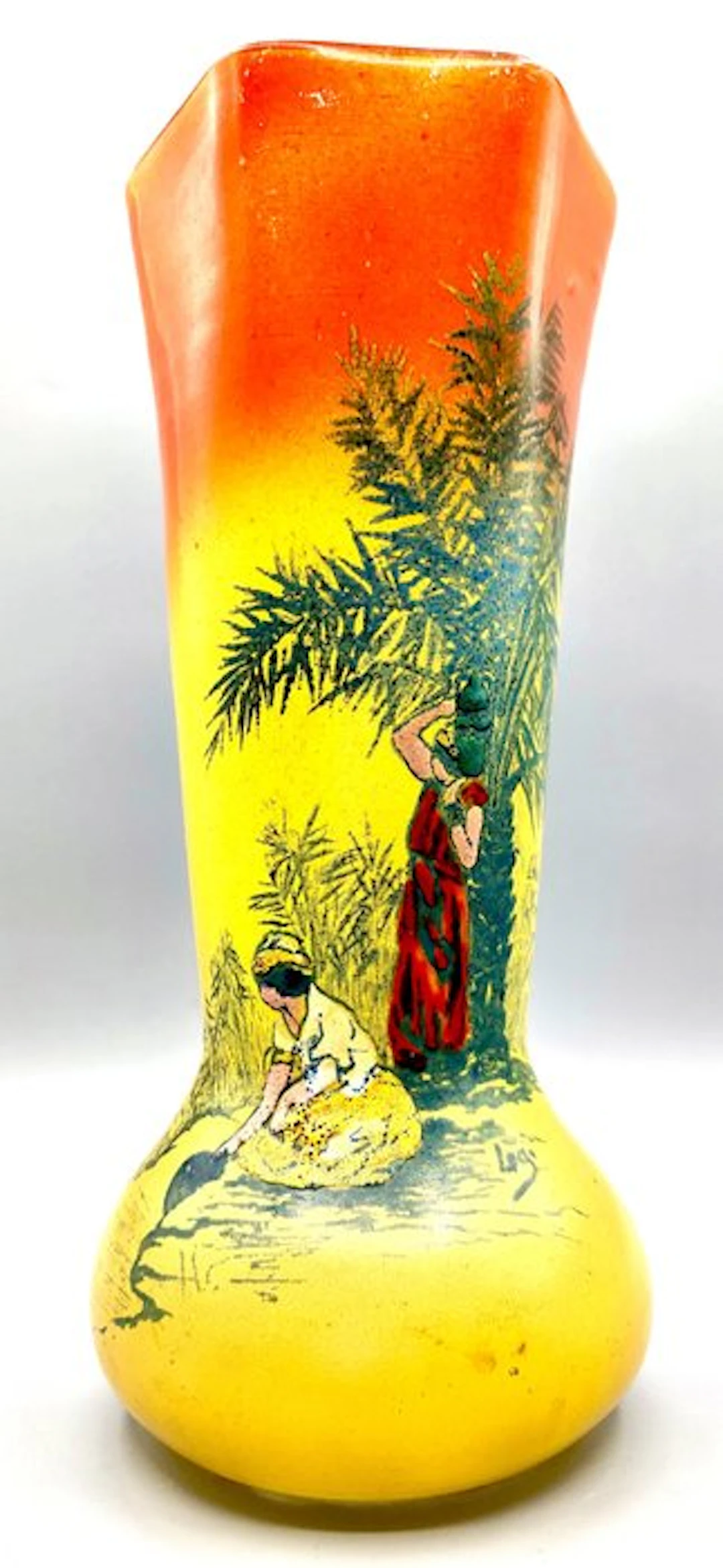 LEGRAS (1839-1916) - Vase - Large vase 'Thebes' enameled...