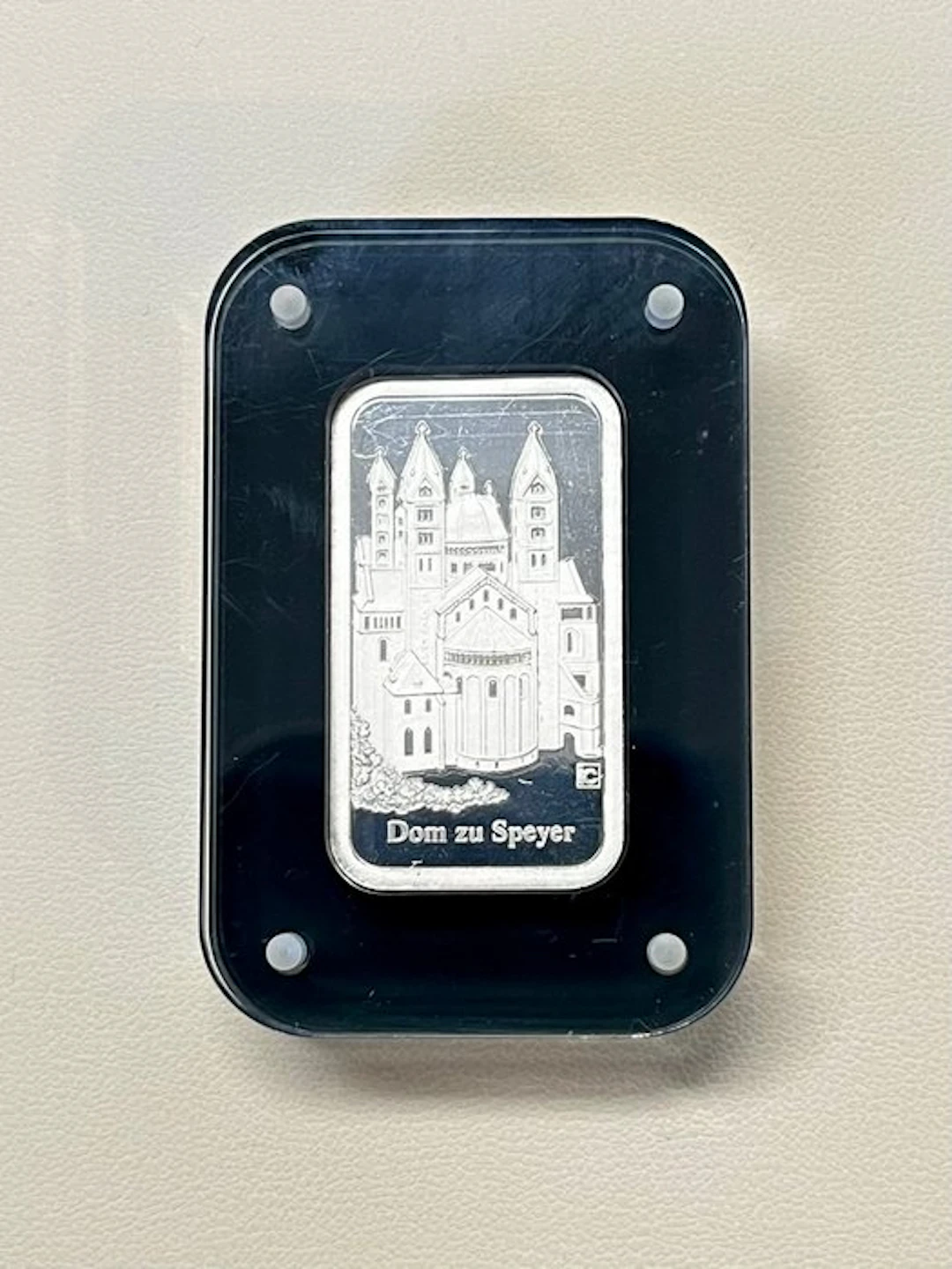 Germany. Degussa Silberbarren / Dom zu Speyer – Kaiserdom...