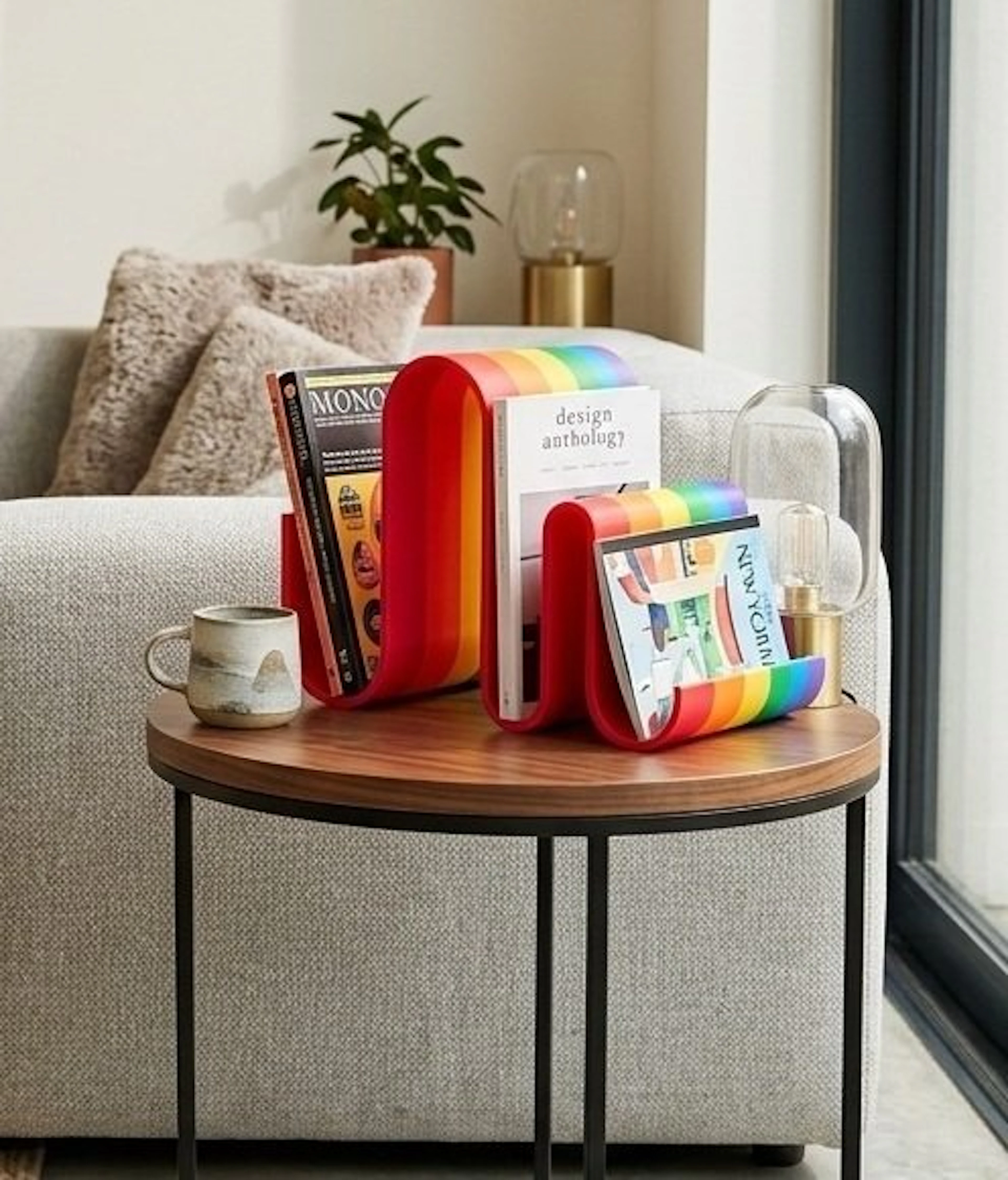 Magazine rack - Biopolymer - Pride Design Rainbow