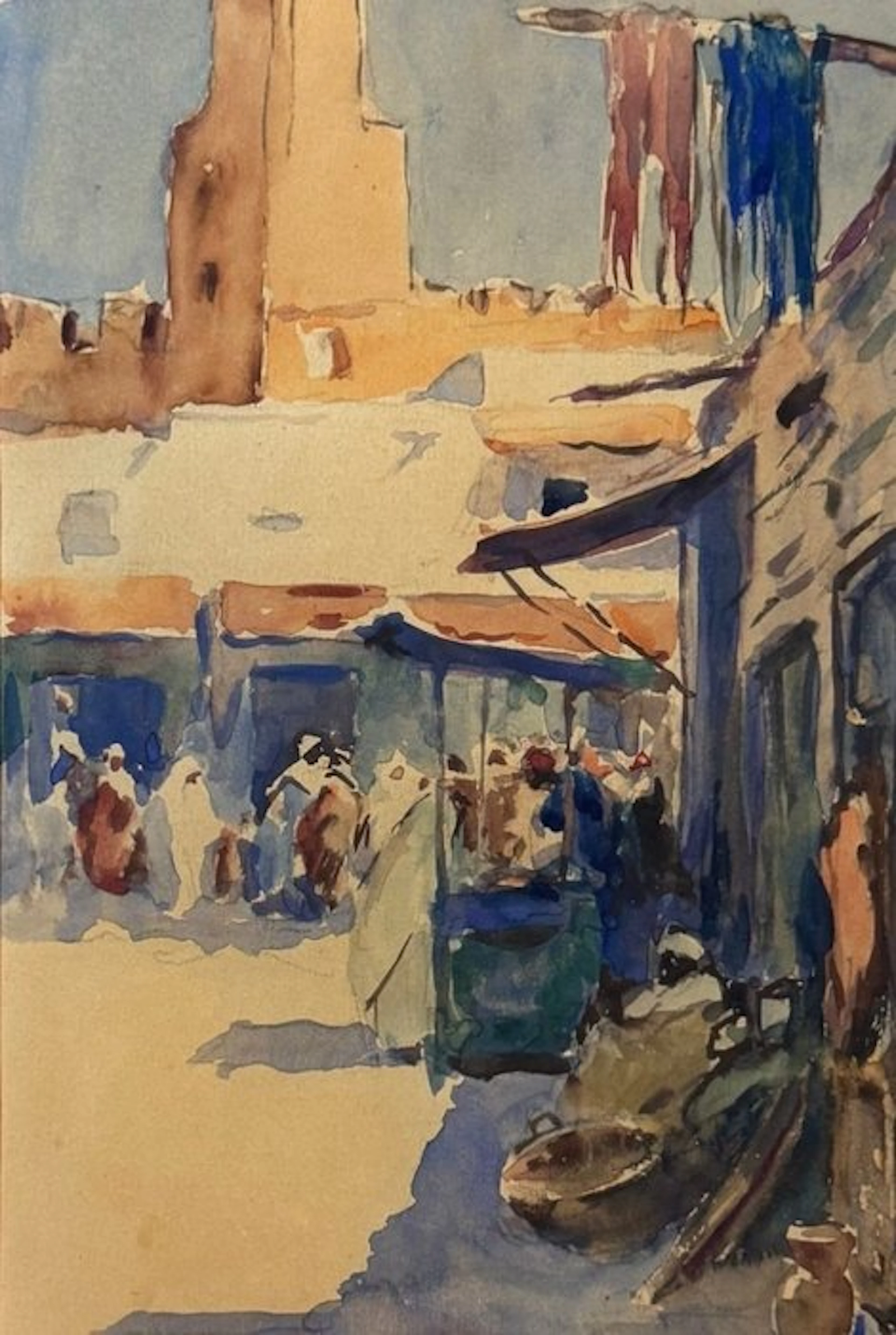 École Orientaliste (c. 1950) - Triptyque de Tétouan, III