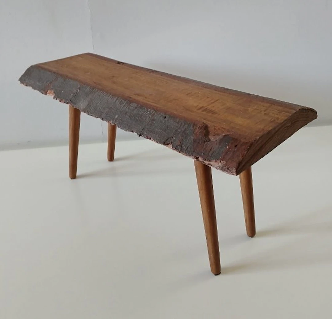 Side table - Wood - Brutalist - 1960s