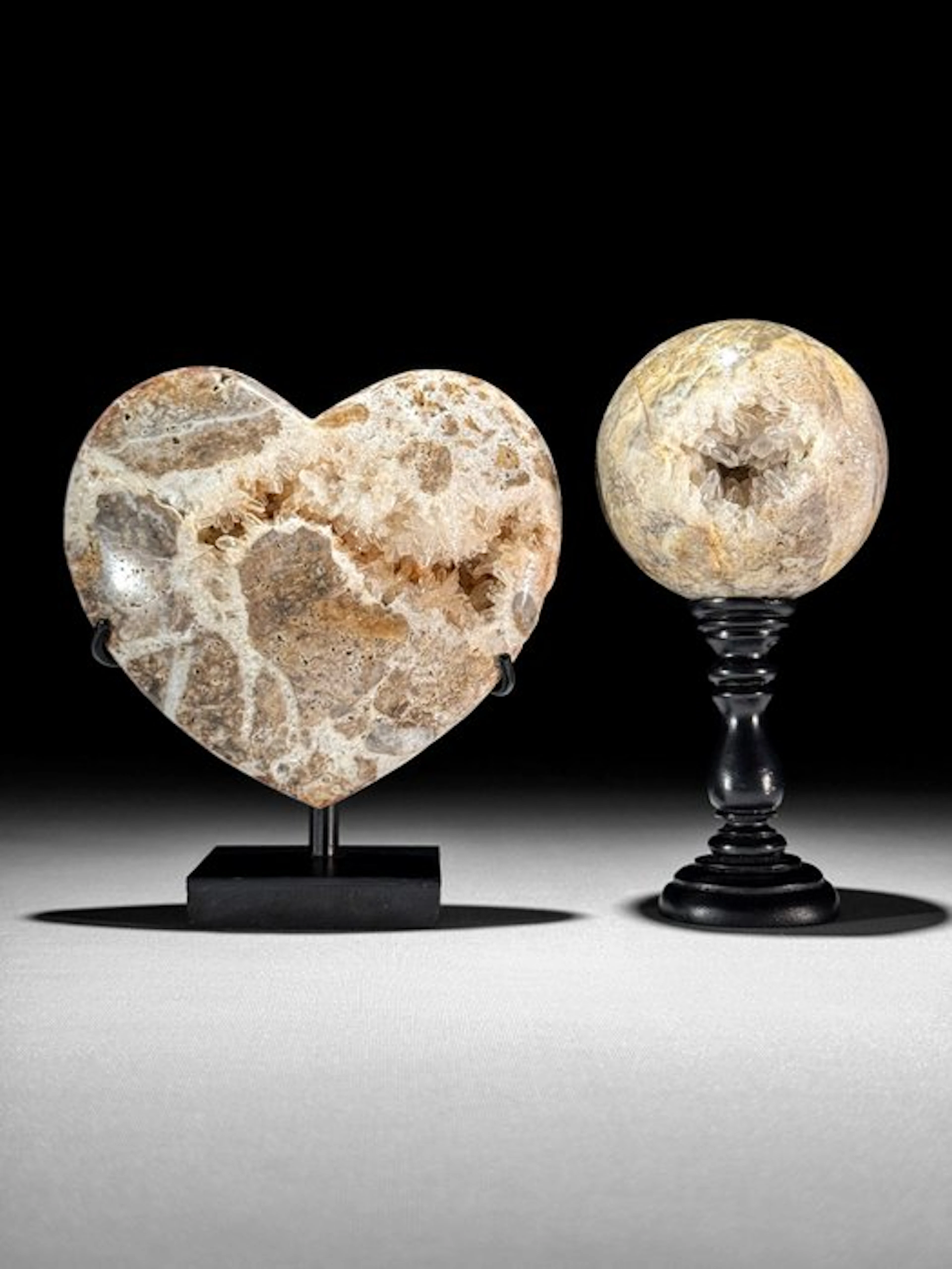 NO RESERVE PRICE - Wonderful Pair of Crystal Quartz...