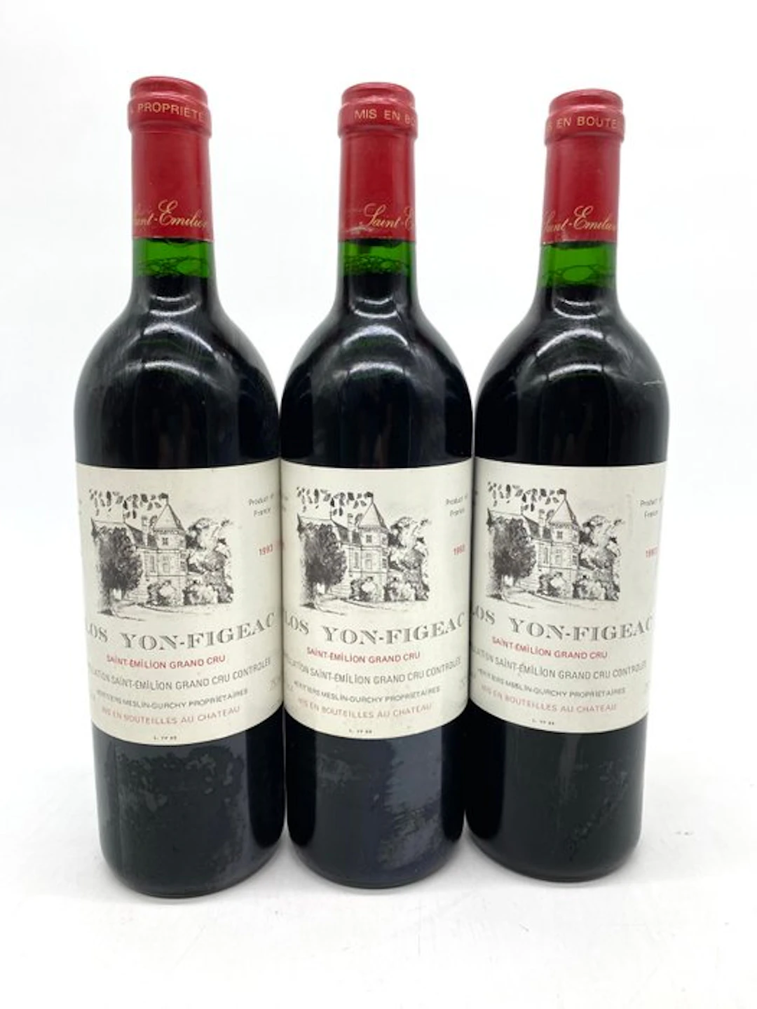 1993 Clos Yon-Figeac - Saint-Émilion Grand Cru - 3 Bottles (0.75L)