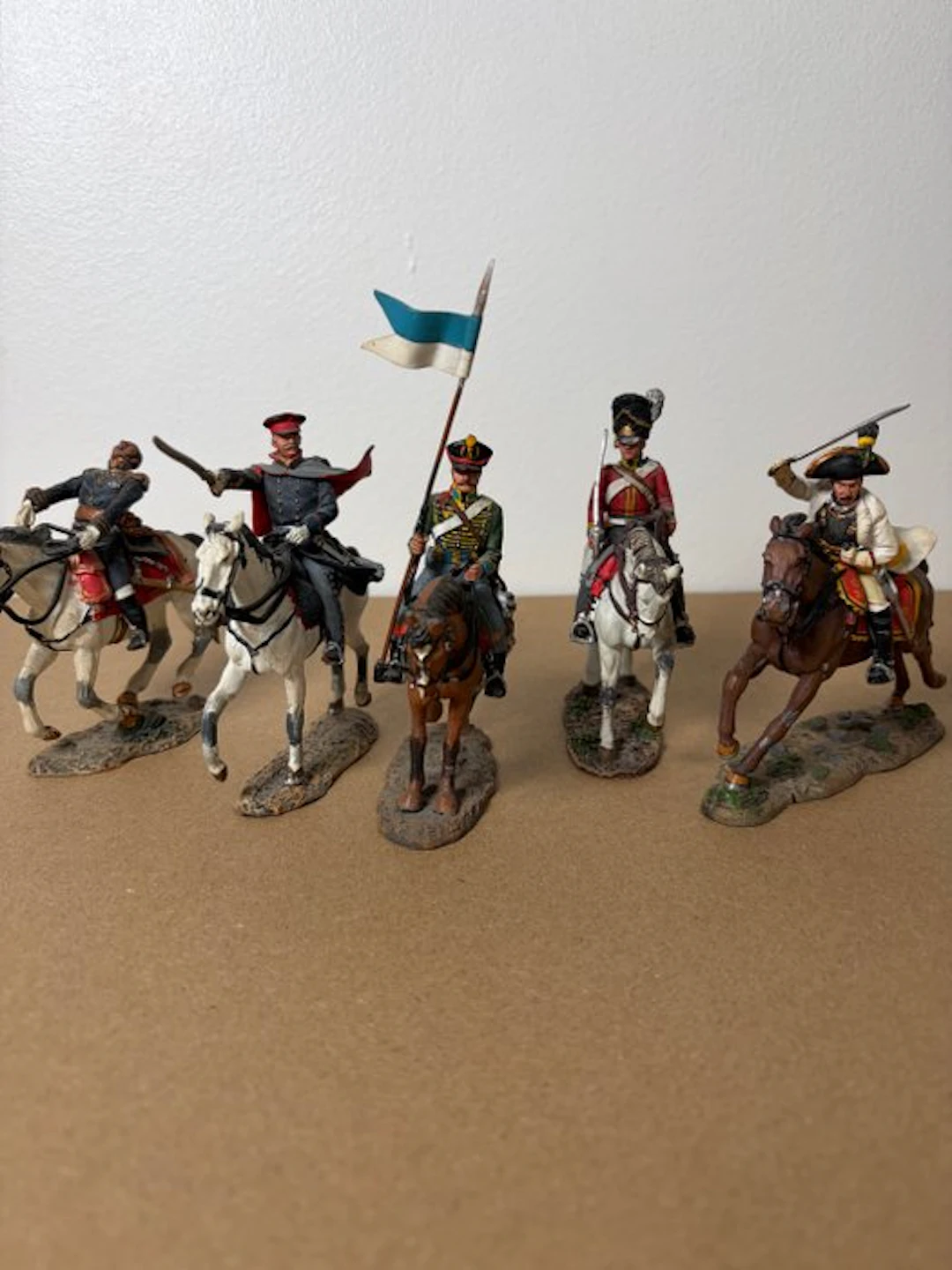 Themed collection - 5 Metal Napoleonic Cavalry Figurines – Del Prado (Blücher