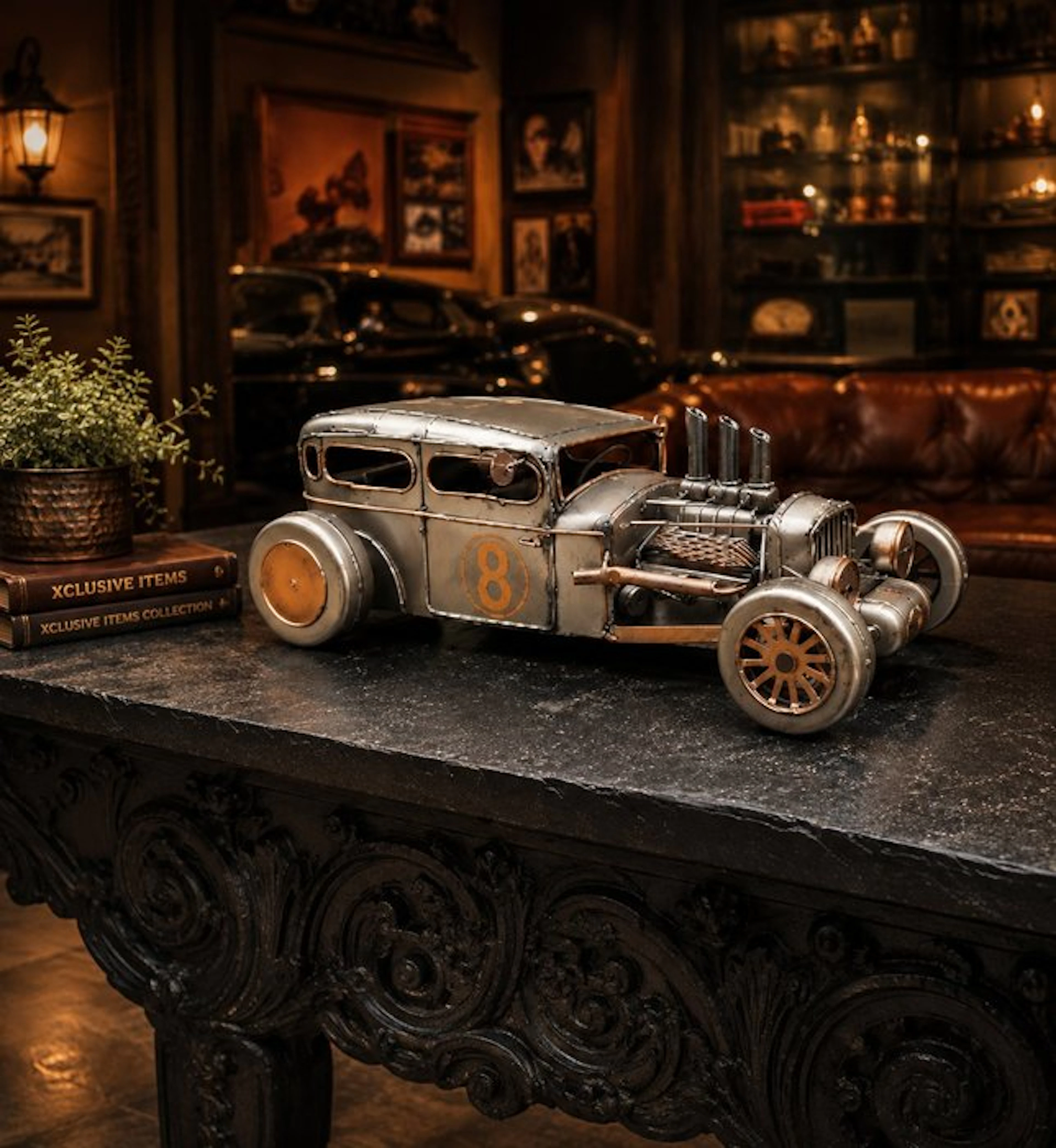 Decorative ornament - Large Hot Rod Car