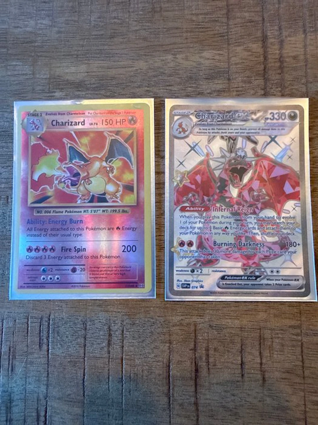 Pokémon - 2 Card - Charizard 11/108 & 074 - Various sets