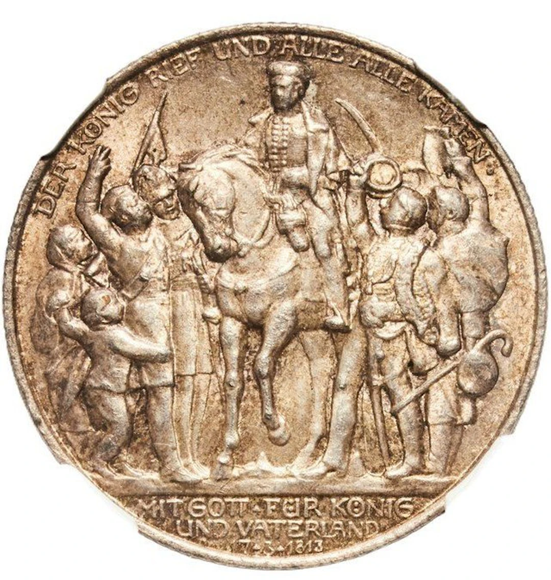 Germany, Prussia Wilhelm II. 2 Mark 1913 - NGC MS63