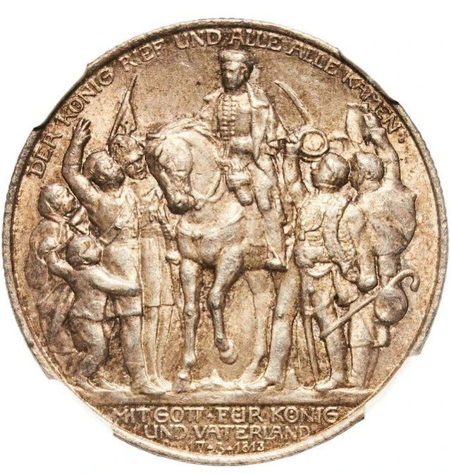 Germany, Prussia Wilhelm II. 2 Mark 1913 - NGC MS63