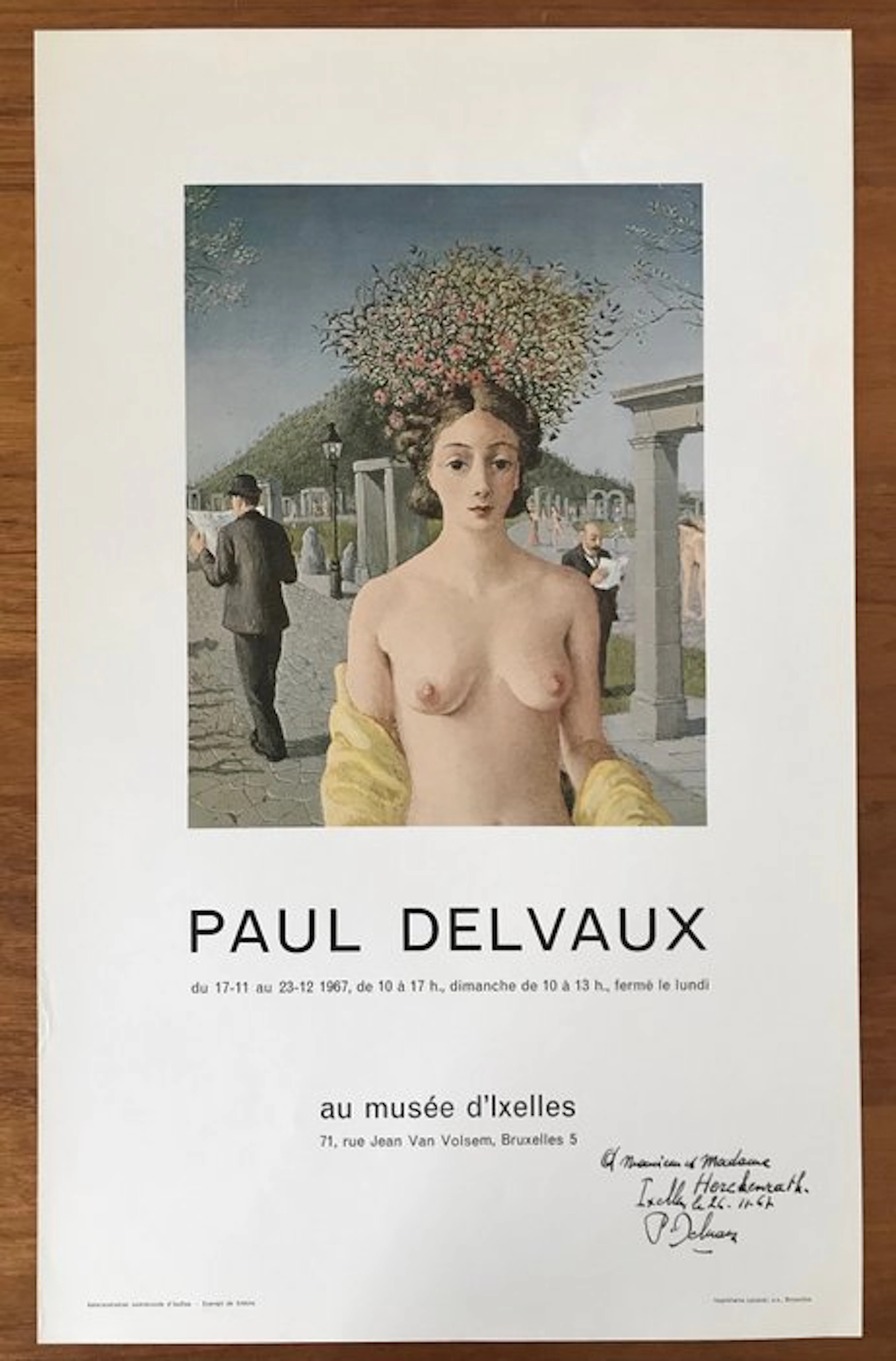 Paul Delvaux - Paul Delvaux au musée d'Ixelles - 1967...