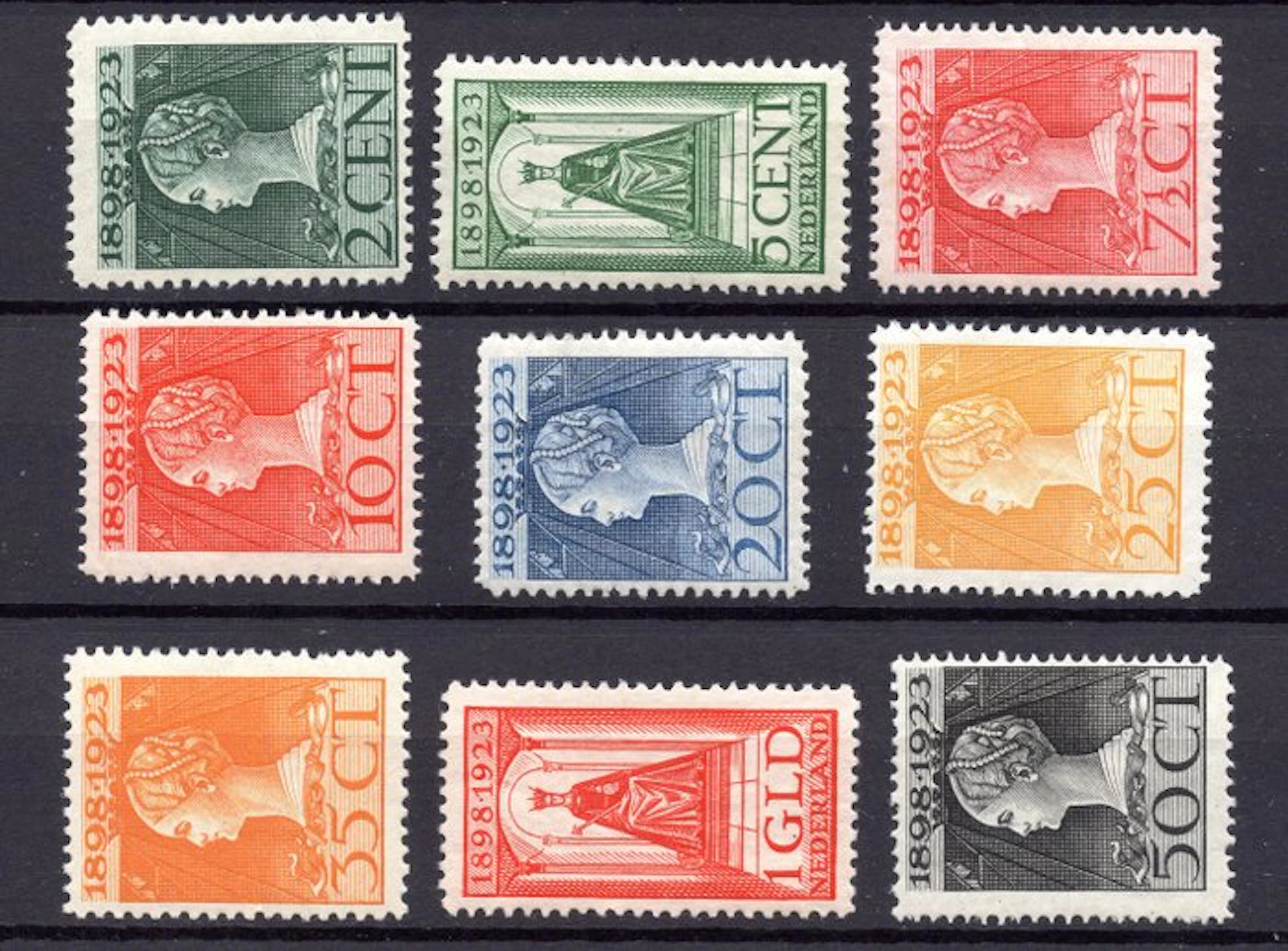 Netherlands 1923 - 25th anniversary of Queen Wilhelmina's...