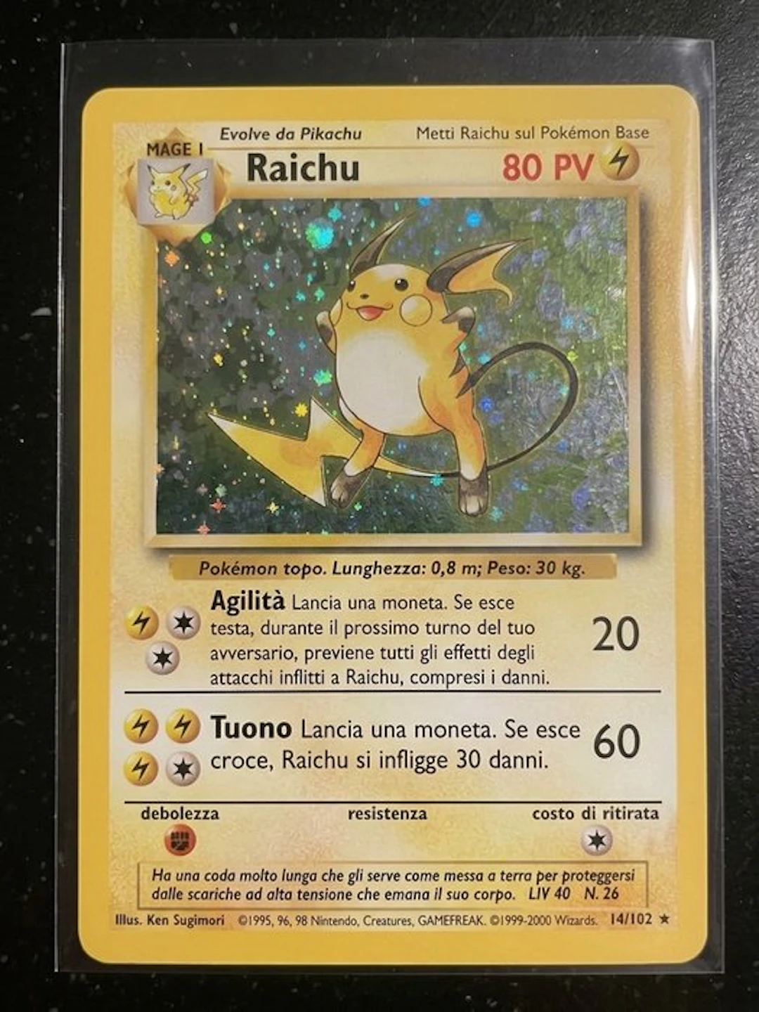 Pokémon Card - Raichu 14/102 Foil - Various sets