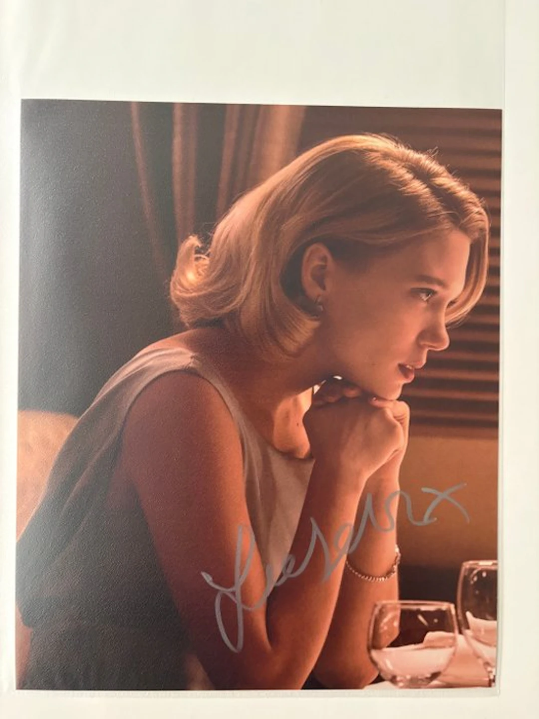 Lea Seydoux as "Madeleine Swann" handsigned photo with B'BC holographic COA
