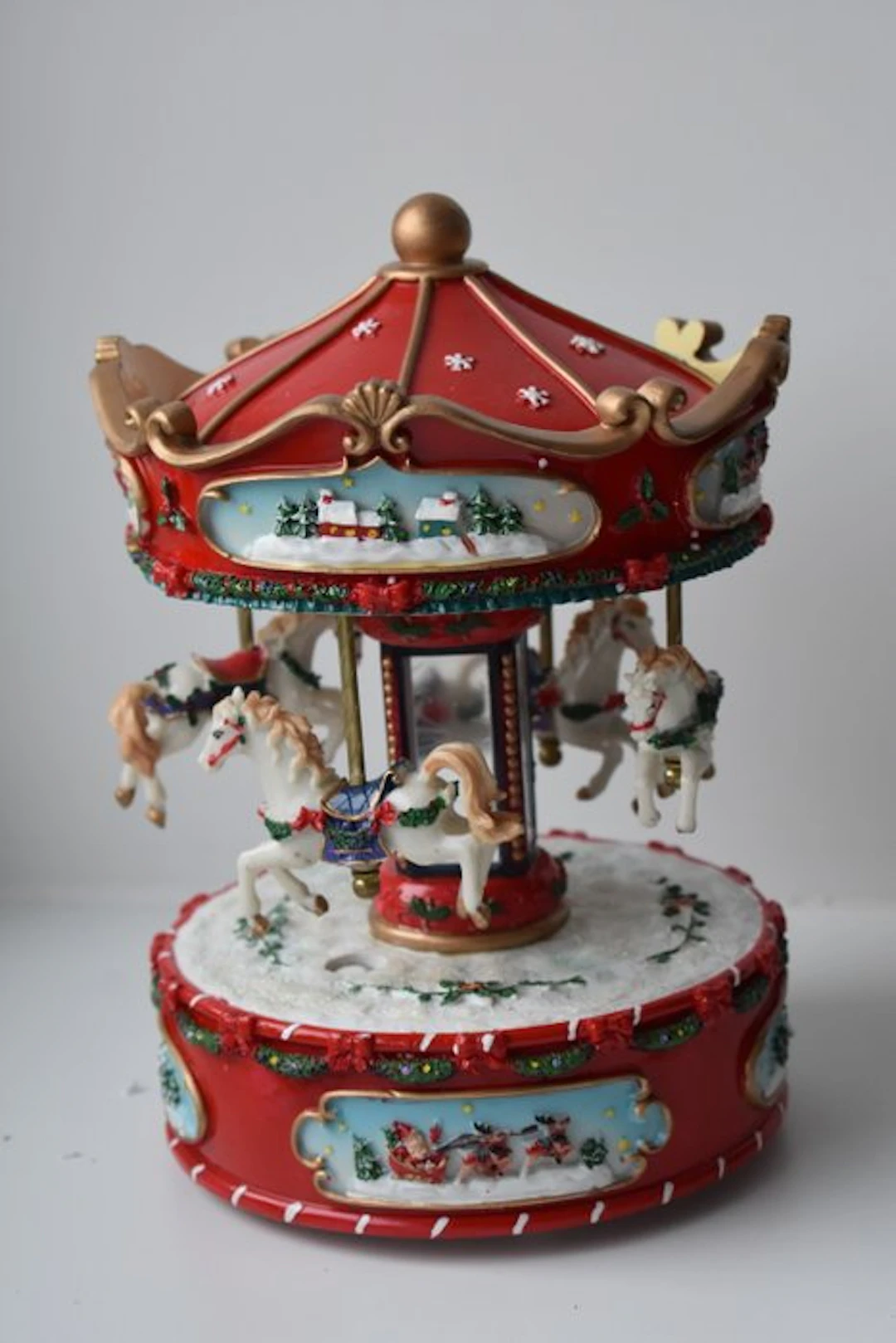 Decorative ornament - Luville - Christmas music box with...
